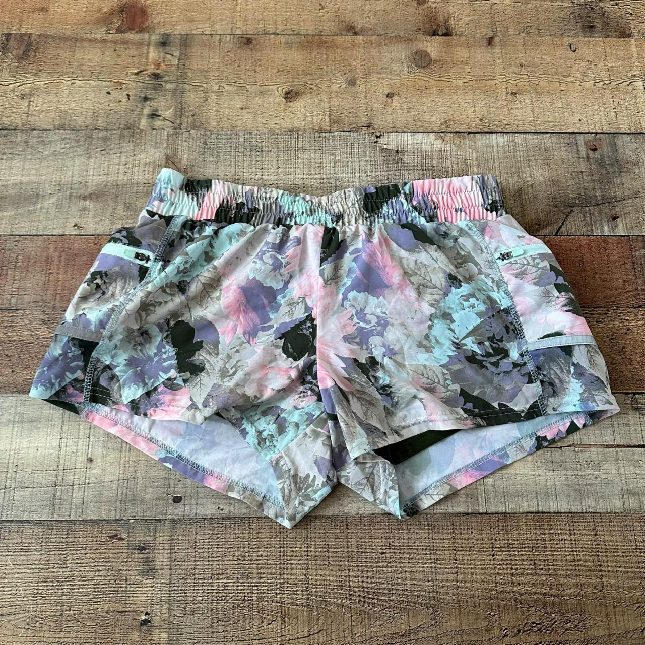 Fabletics Womens Size Medium Floral Running Shorts. Depop