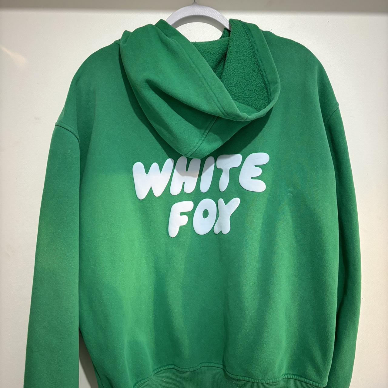 WHITE FOX GREEN HOODIE size m / L • used • good... - Depop