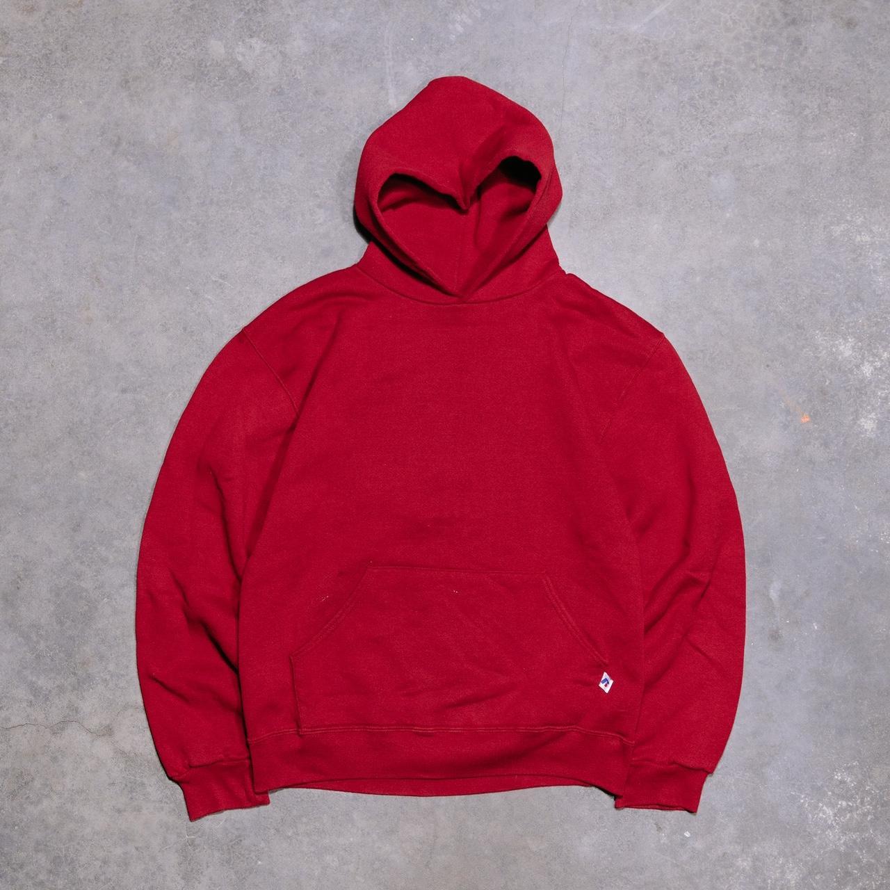 Crimson Russell Hoodie Vintage crimson red Russell. Depop