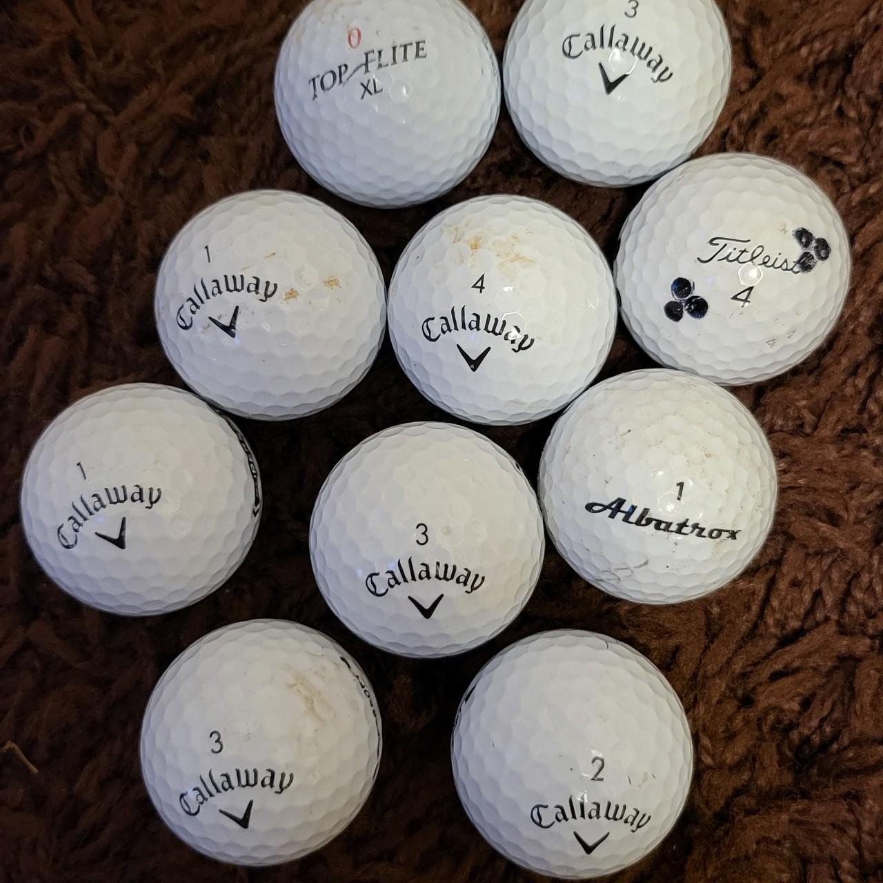 Golf Balls 10 pieces mix balls in good condition - Depop