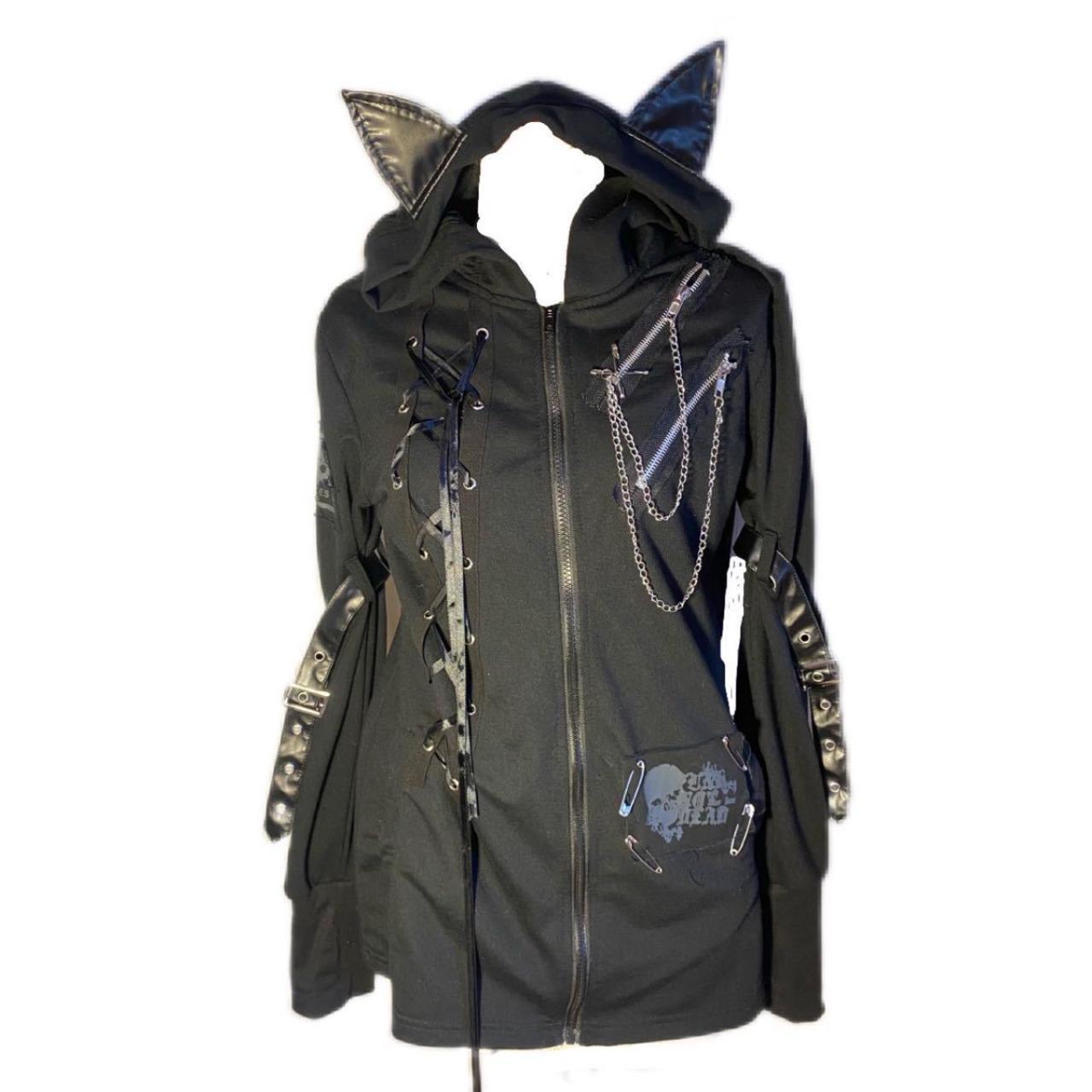 INSANELY RARE JAPANESE BRAND ACDC RAG CAT EAR ZIP UP... - Depop