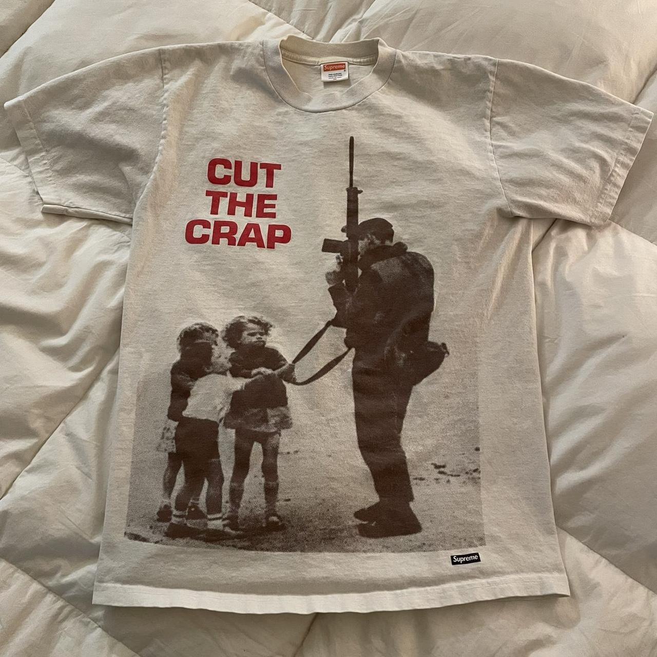 Vintage 2009 Supreme Cut The Crap T-Shirt, M - (19”...