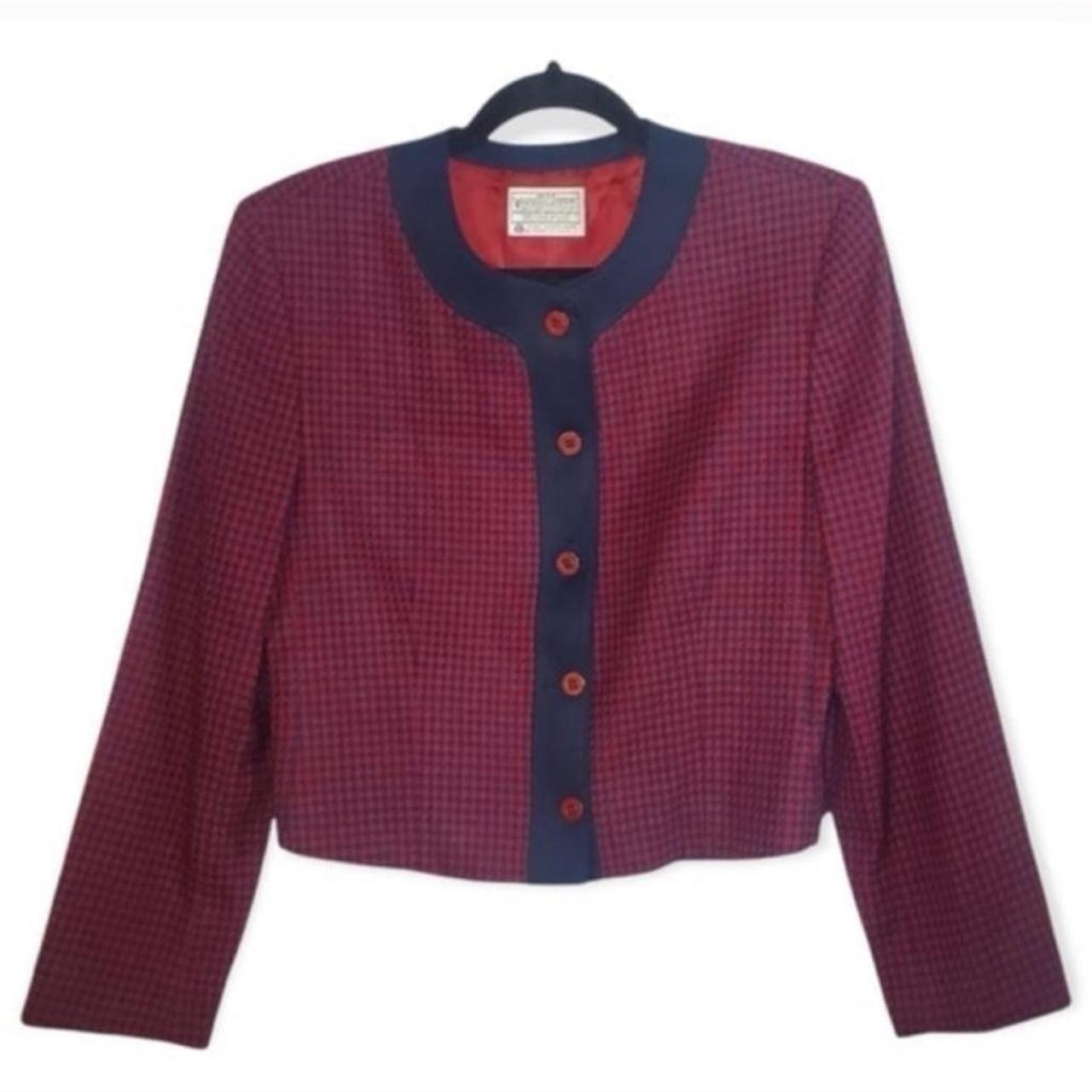 Pendleton Women's Tailored jacket - Red/Burgundy … - image 2