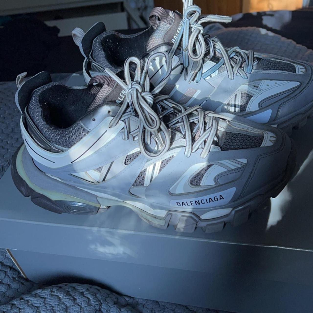 Grey Balenciaga Tracks Size 7 Uk (41) Very Good - Depop