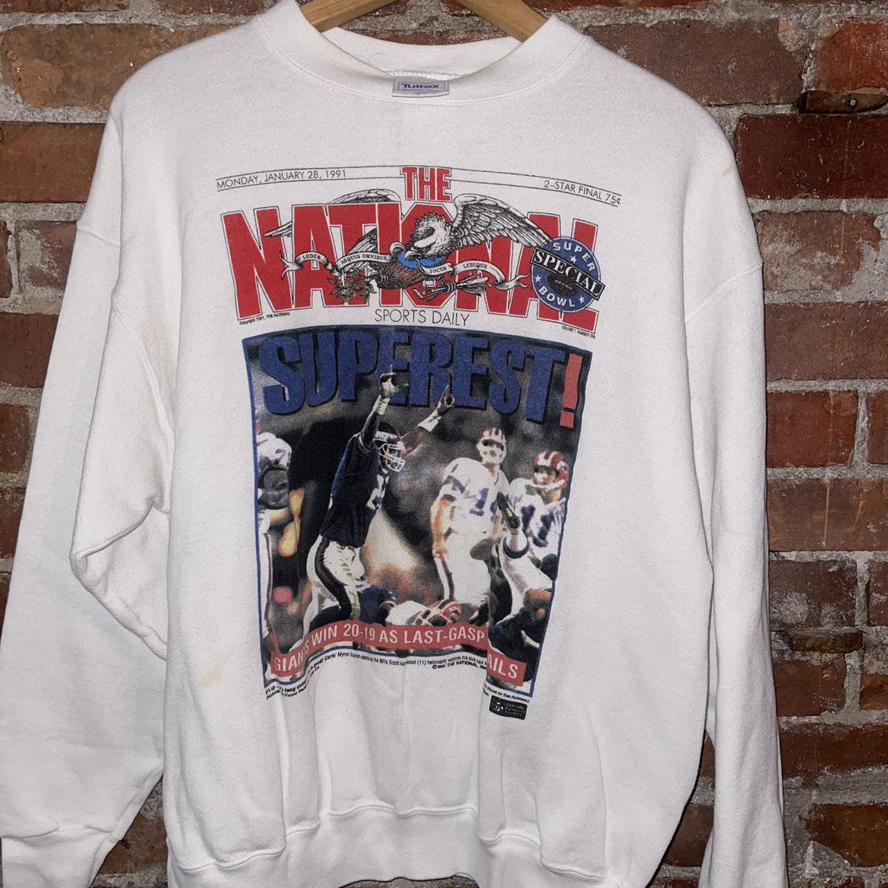 New York giants crew neck vintage Tultex tag mad - Depop