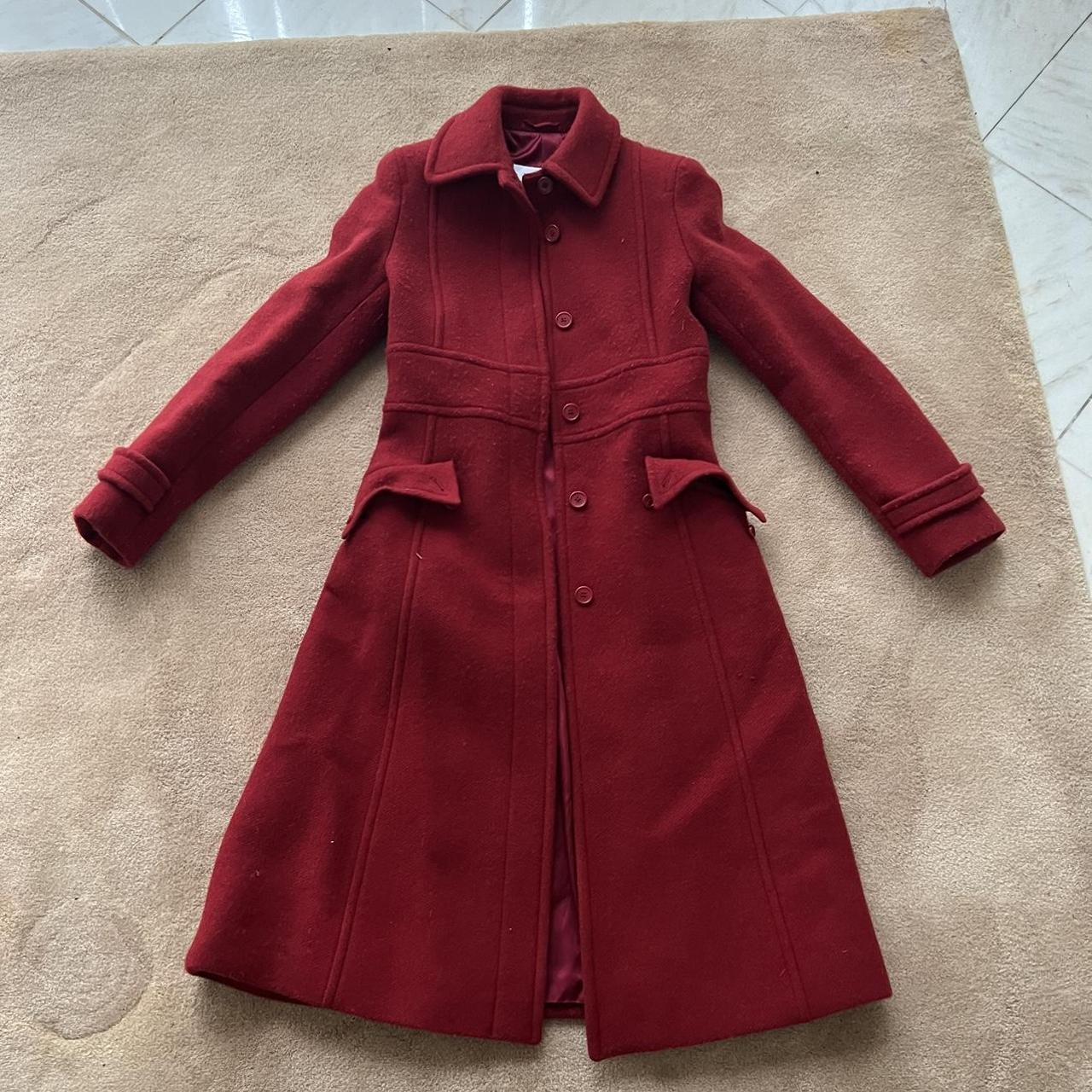 Max mara outlet burgundy coat