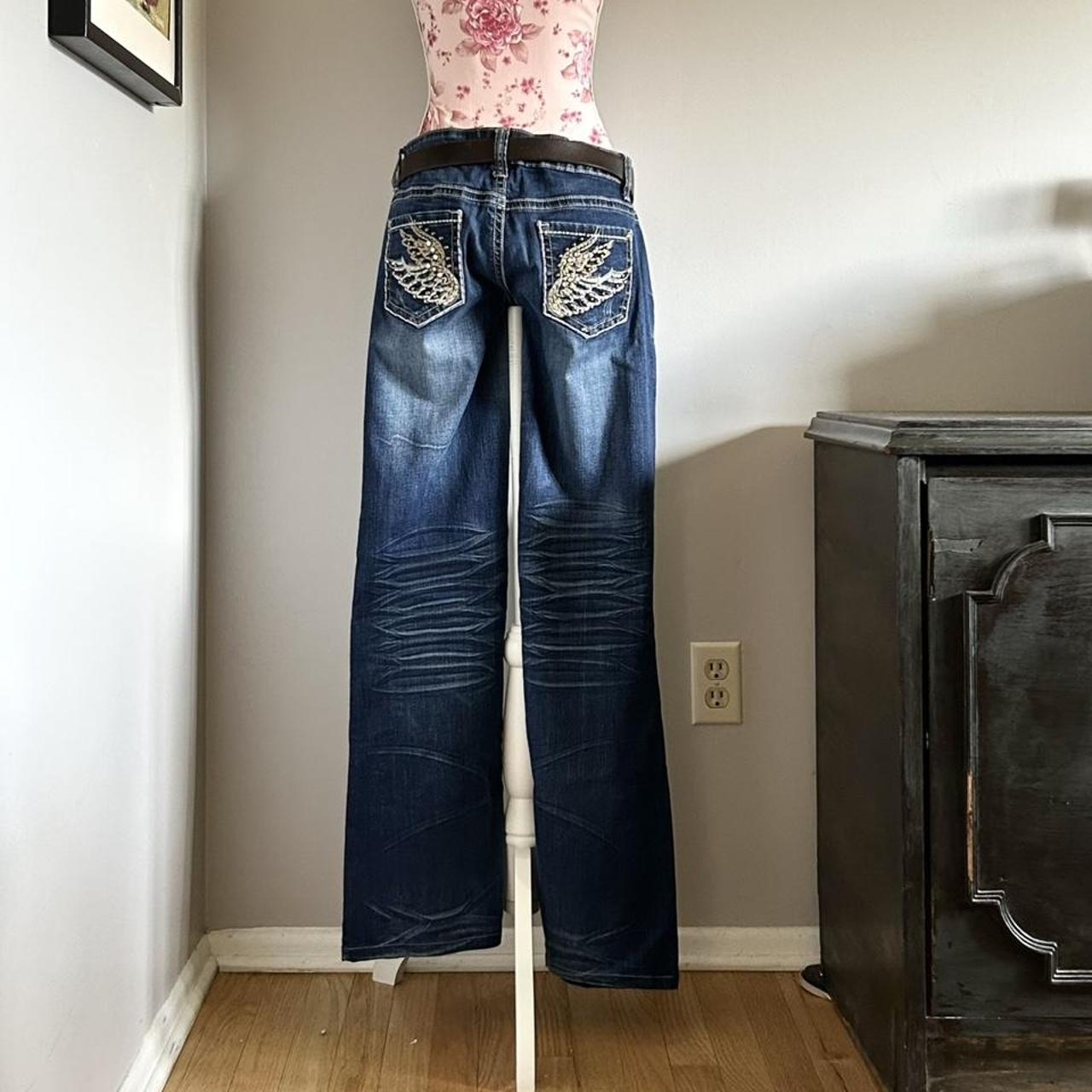 Vanity Fair Women's Blue and Navy Jeans Depop
