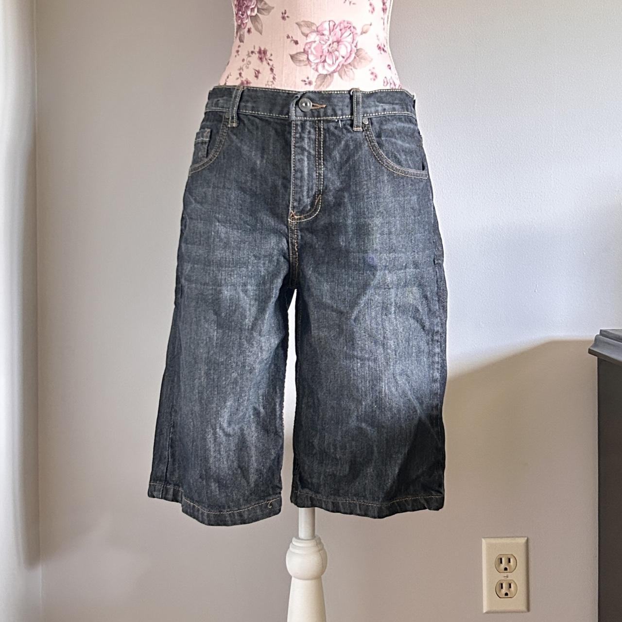 2000s jorts blue wash jean shorts ♡༺☆༻♡ ☆ Size:... - Depop