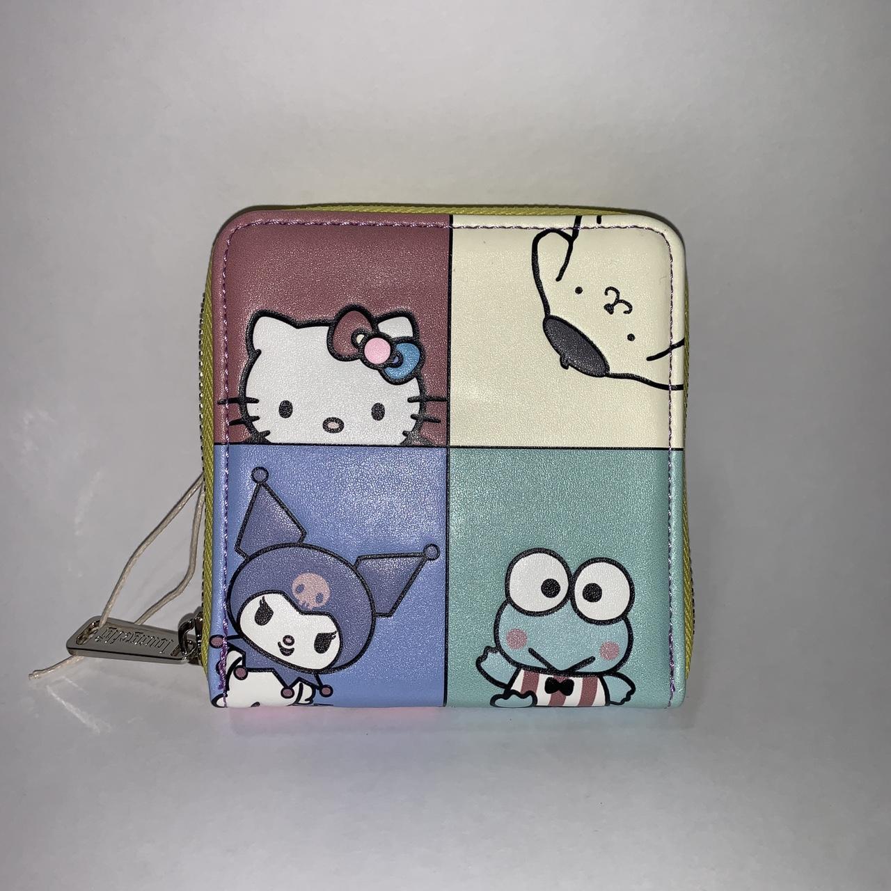 hello kitty sanrio color block wallet by loungefly... - Depop