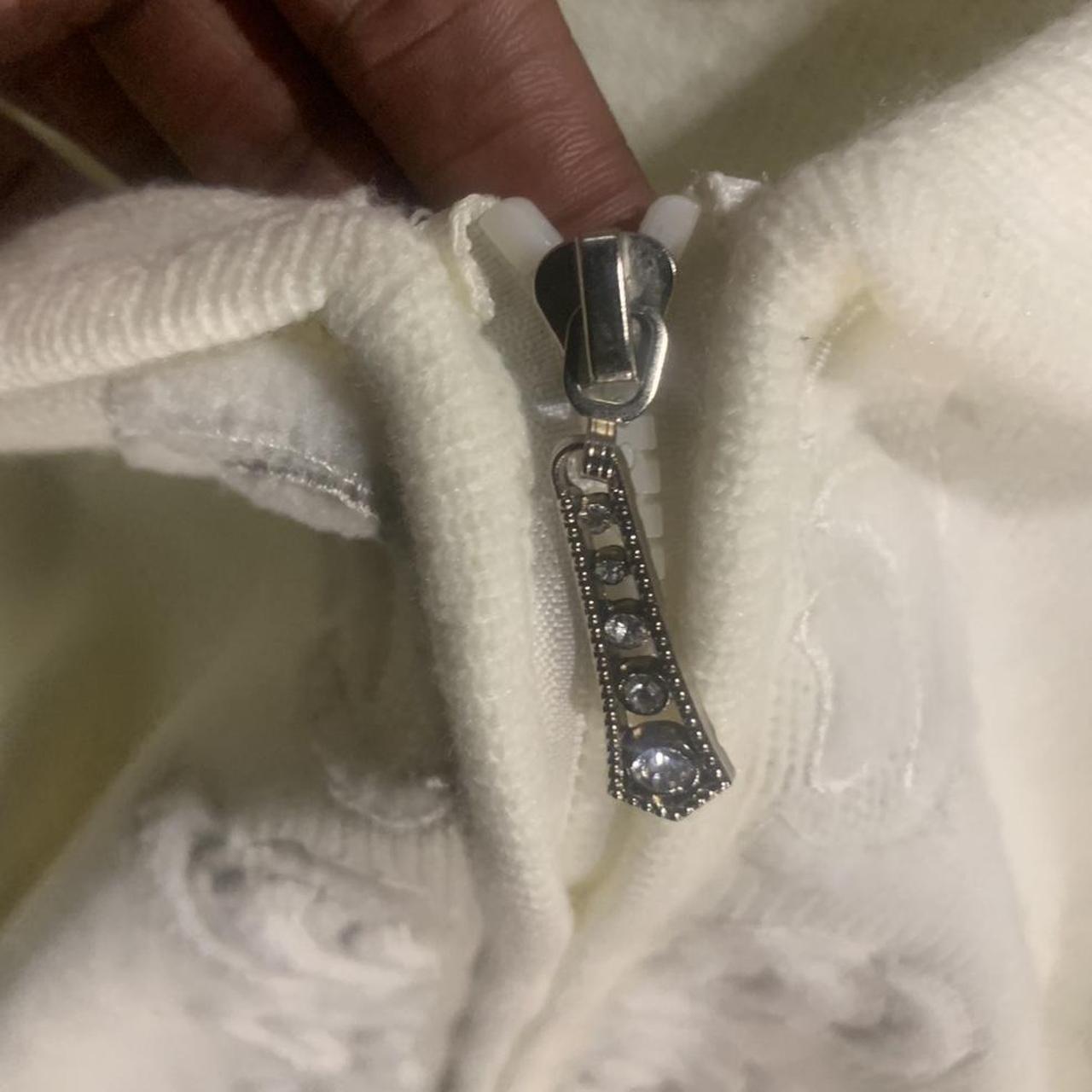 Women's Sweater - White/Cream - M – (Ameri Mode) … - image 3