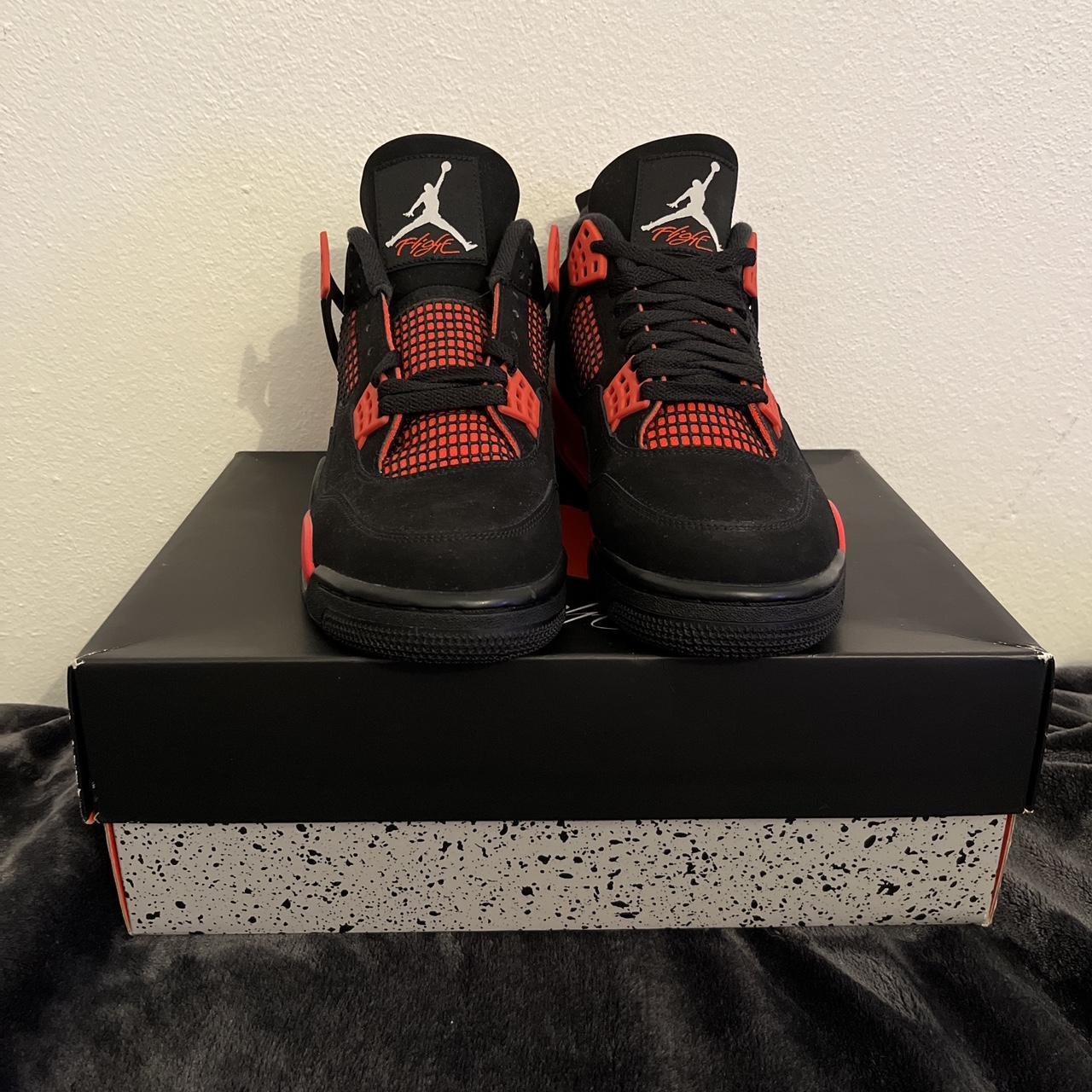 JORDAN 4 RETRO “ RED THUNDER “ - DEAD STOCK !!! - - Depop