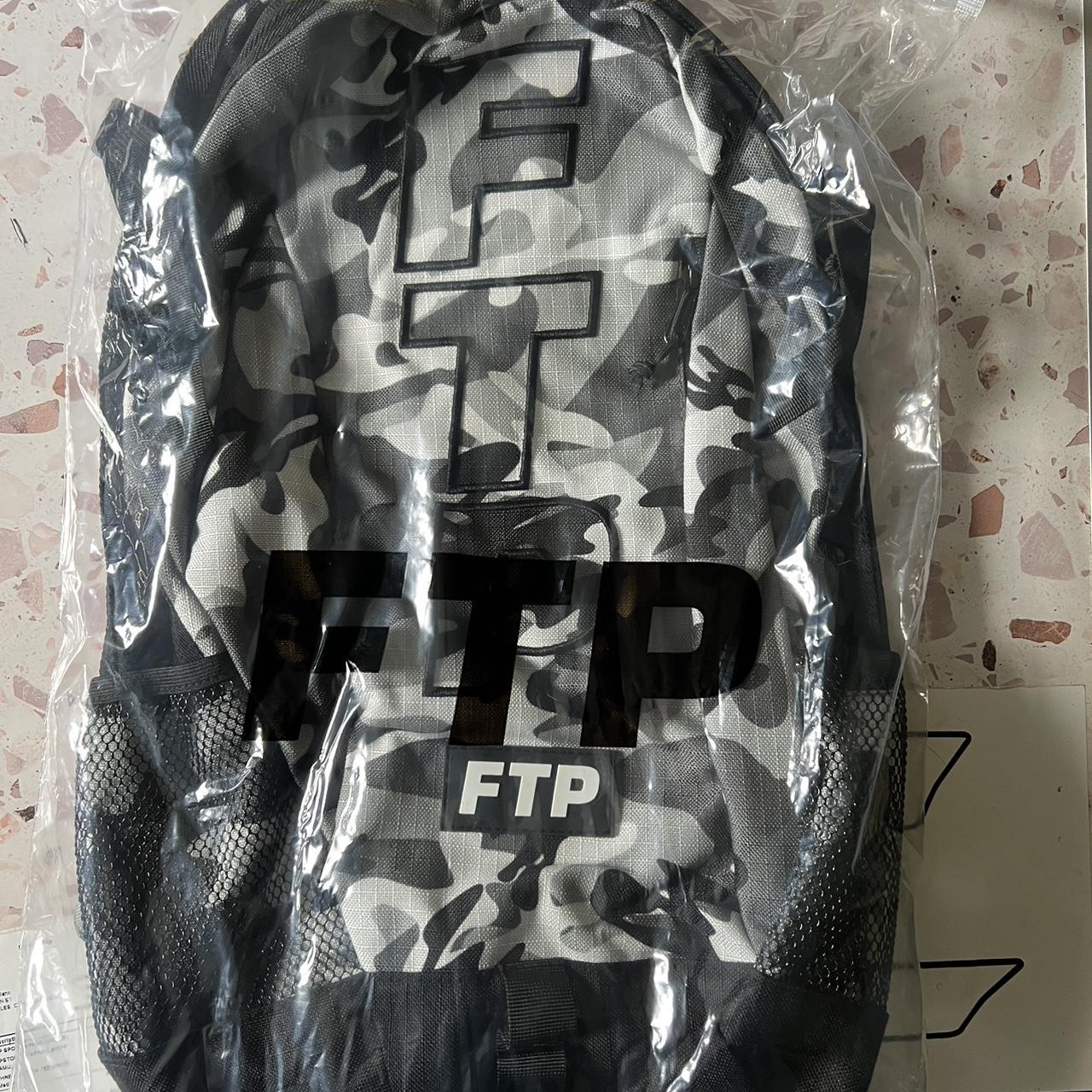 White bape-backpack - Depop