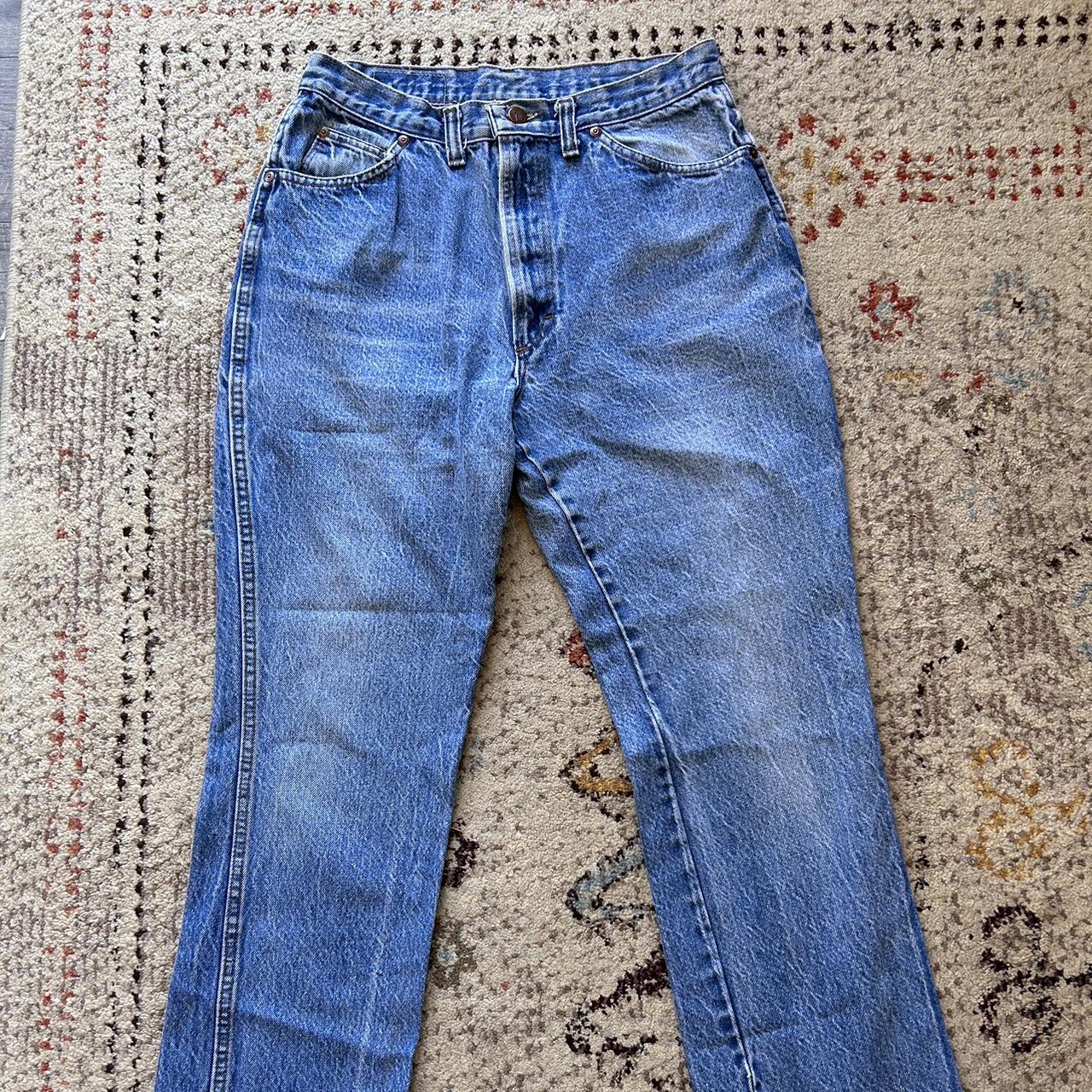 Vintage Dakota Mid Wash Straight Leg Rigid Denim... - Depop