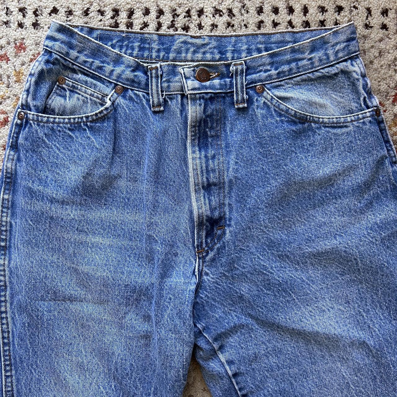 Vintage Dakota Mid Wash Straight Leg Rigid Denim... - Depop