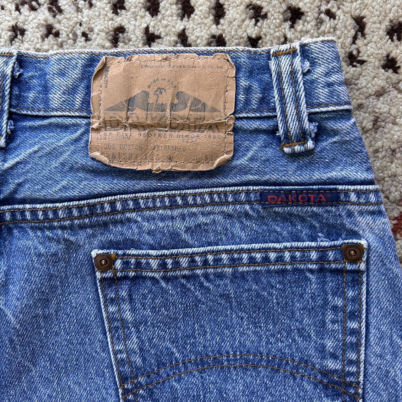 Vintage Dakota Mid Wash Straight Leg Rigid Denim... - Depop