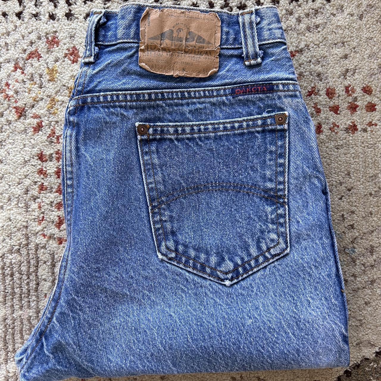 Vintage Dakota Mid Wash Straight Leg Rigid Denim... - Depop