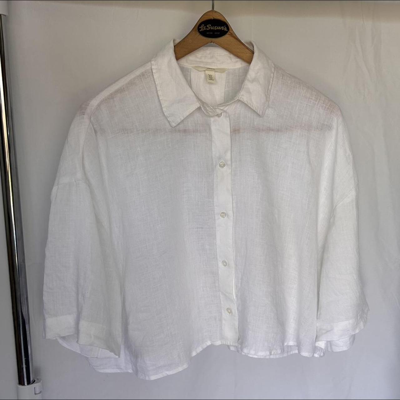 H&M Women's White Shirt | Depop