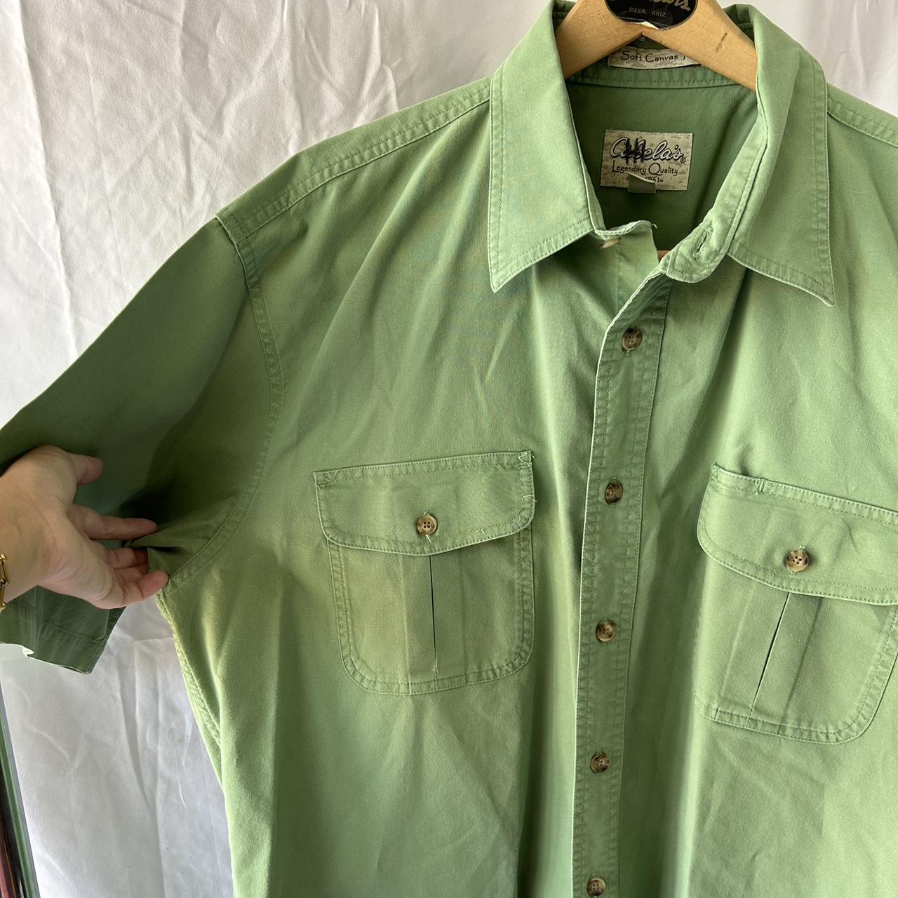 Cabela’s Mens Sage Green Soft Canvas Utility Trail... - Depop