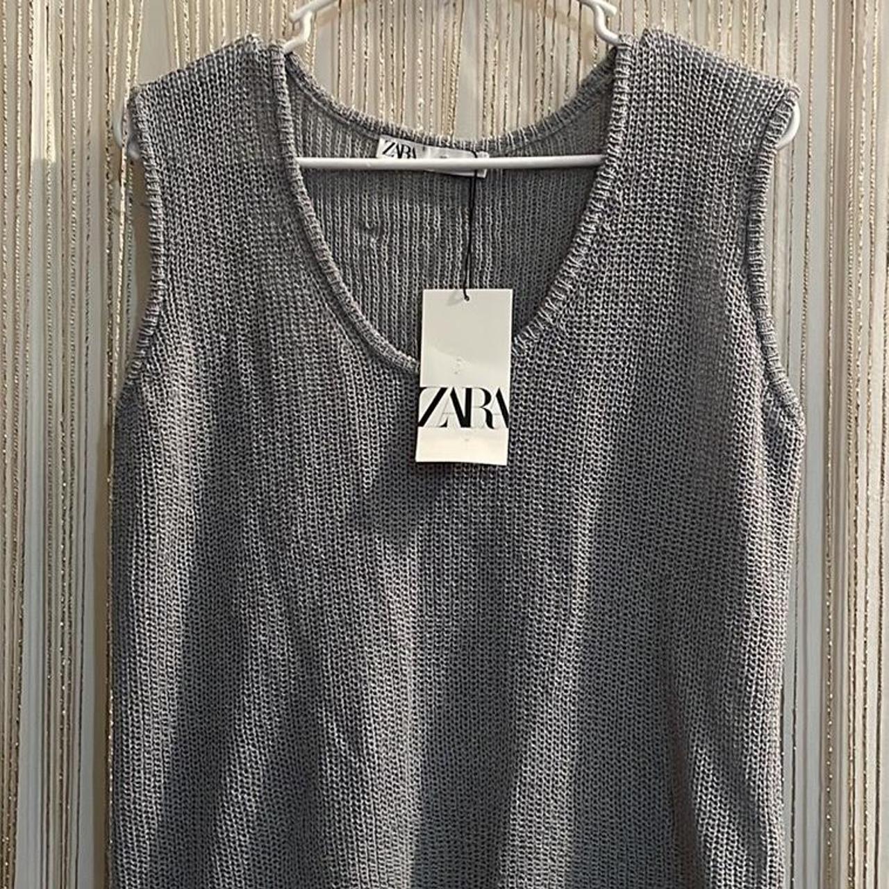 Zara sweater vest New with tags Size L Depop