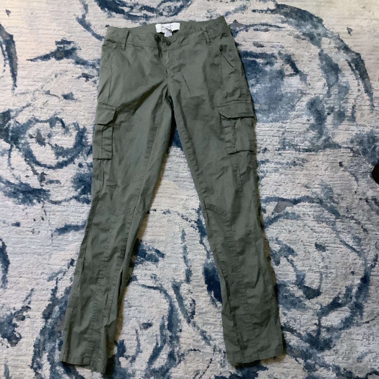 Y2K Green American Rag Cie Cargo Pants Original... - Depop