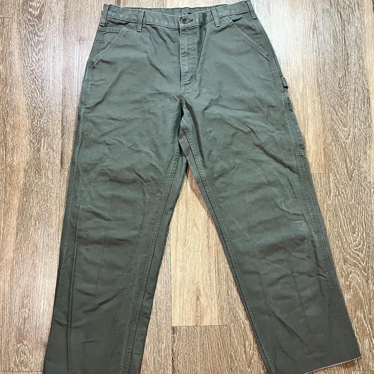 Carhartt Men's Green Trousers | Depop