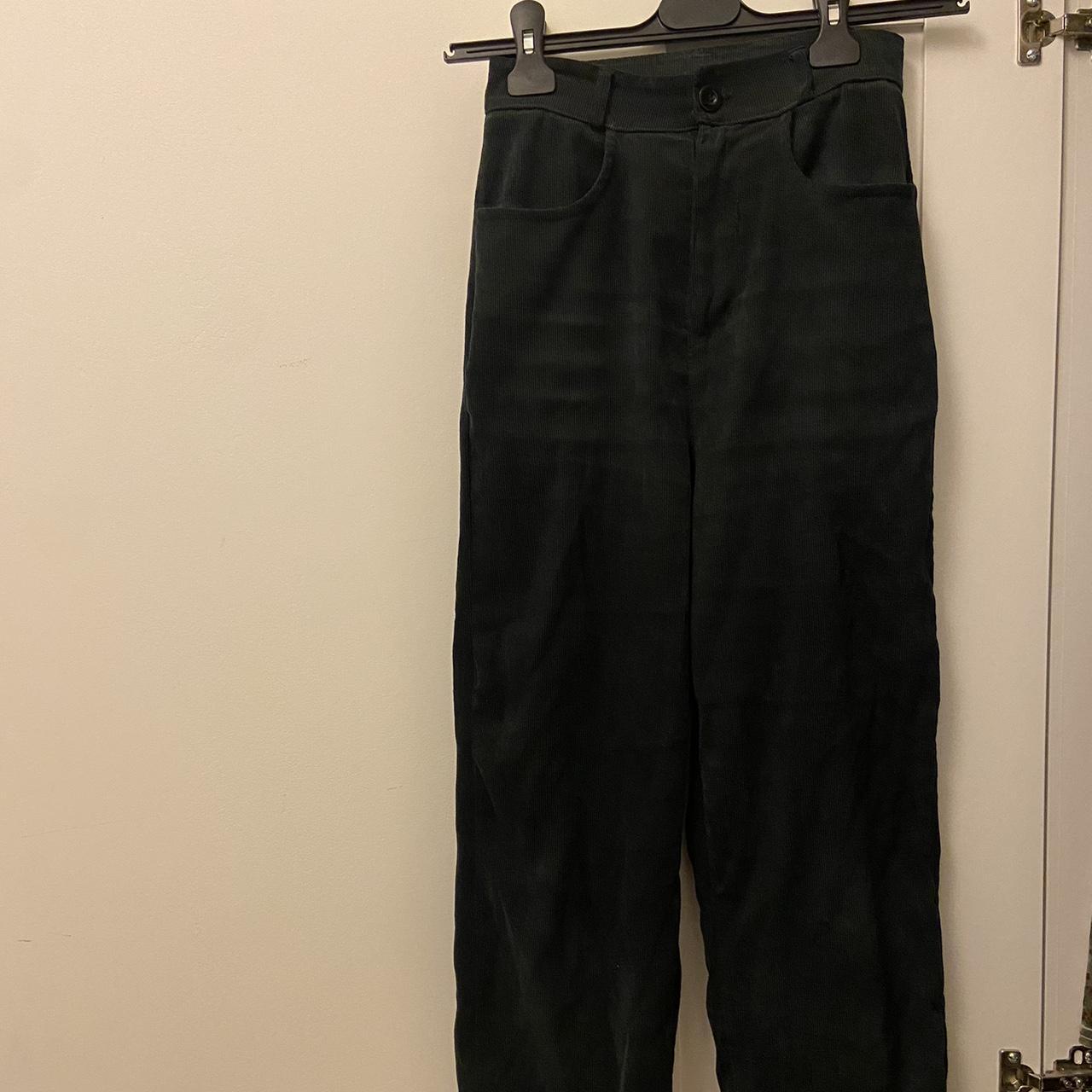 Straight leg black corduroy trousers. super soft and... - Depop