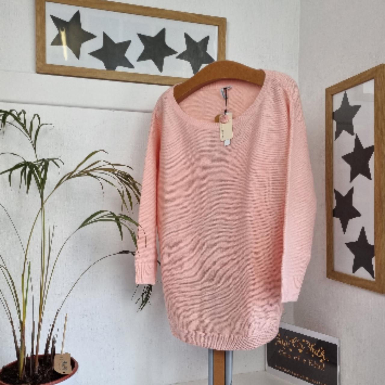 JD Williams Women's Pink Jumper Depop
