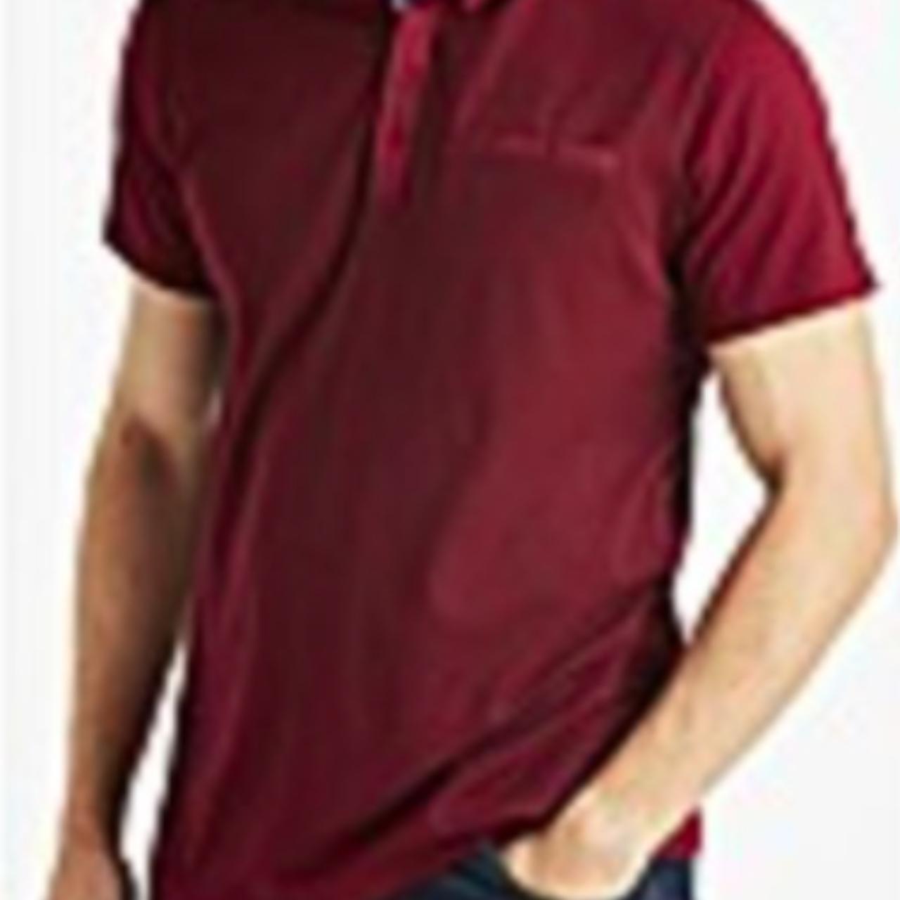 Jacamo Men's Burgundy Tshirt Depop