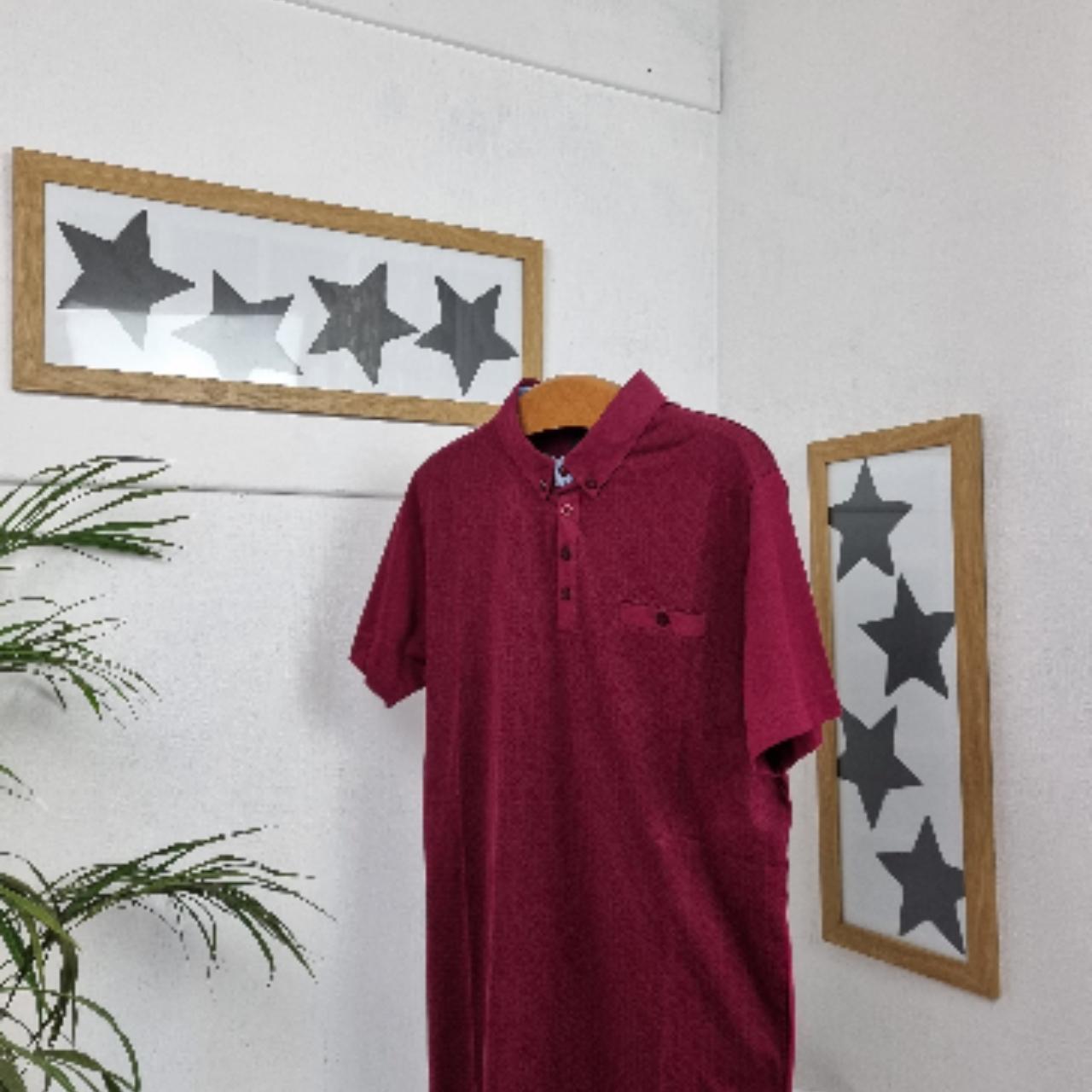 Jacamo Men's Burgundy Tshirt Depop