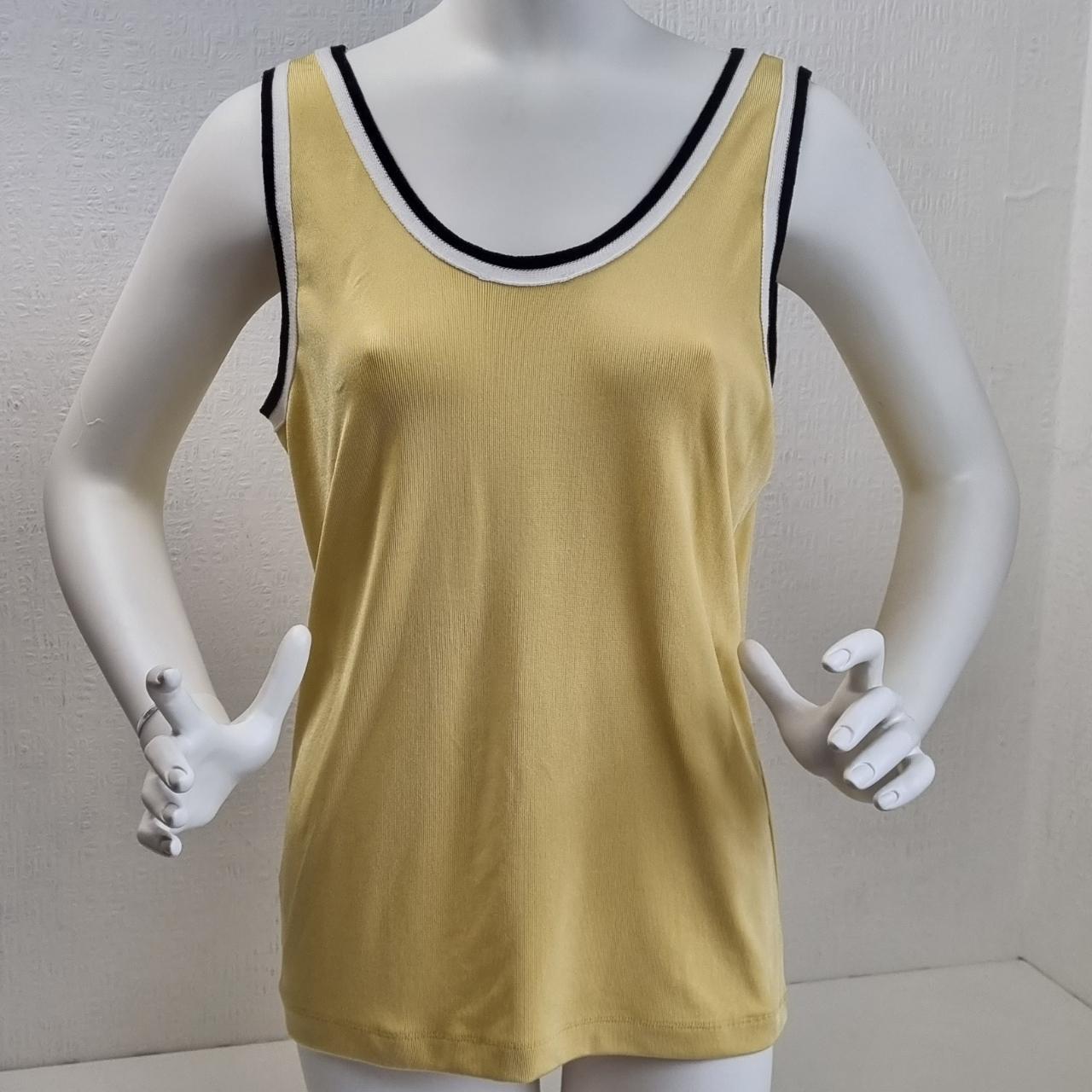 EX, M&S Vest Yellow Mix Code 1081T Tags Have... Depop