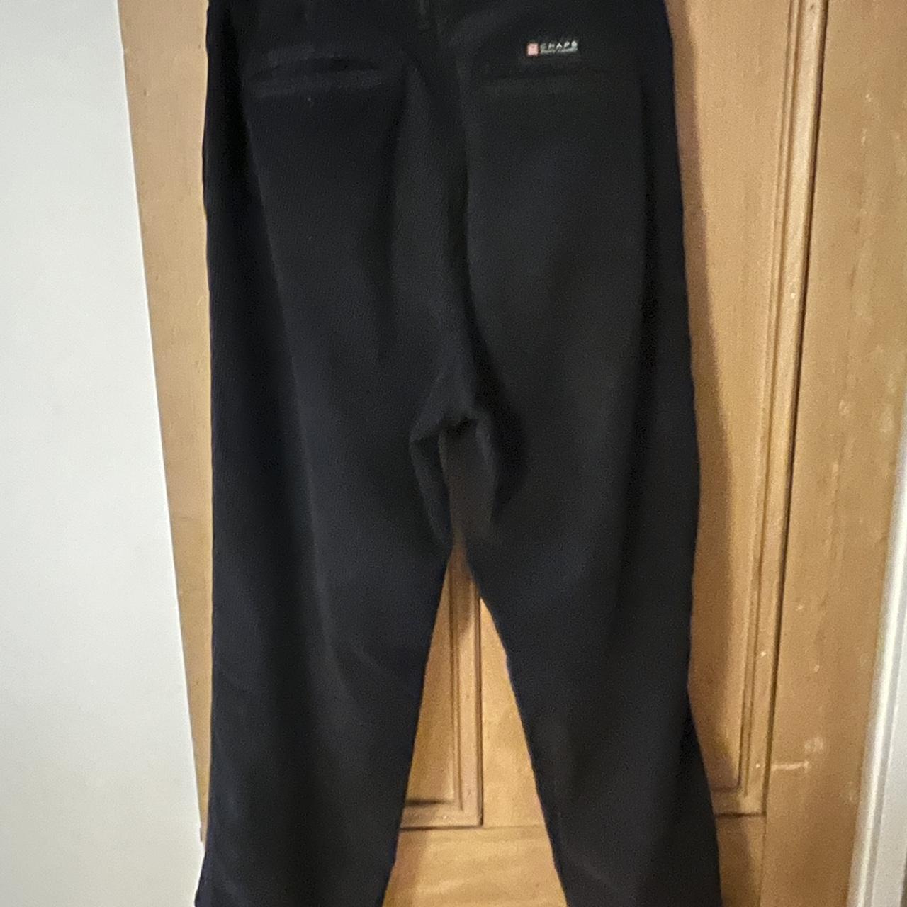 Chaps Men's Black Trousers | Depop