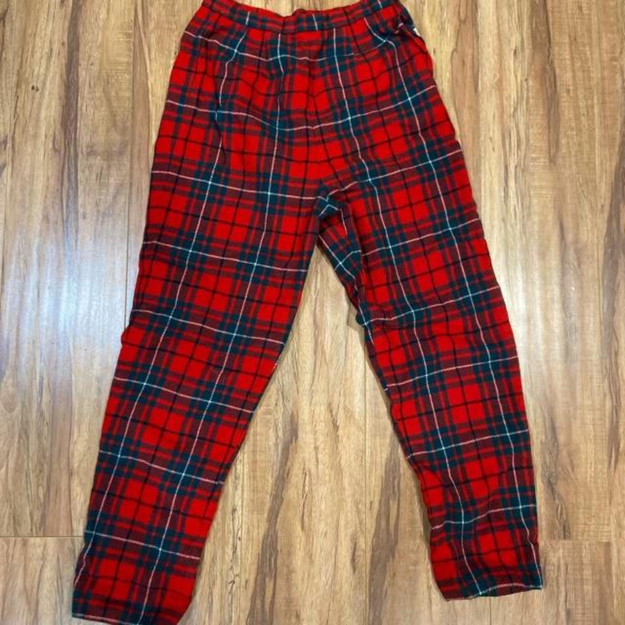 punk style skinny plaid pants in perfect vintage... - Depop