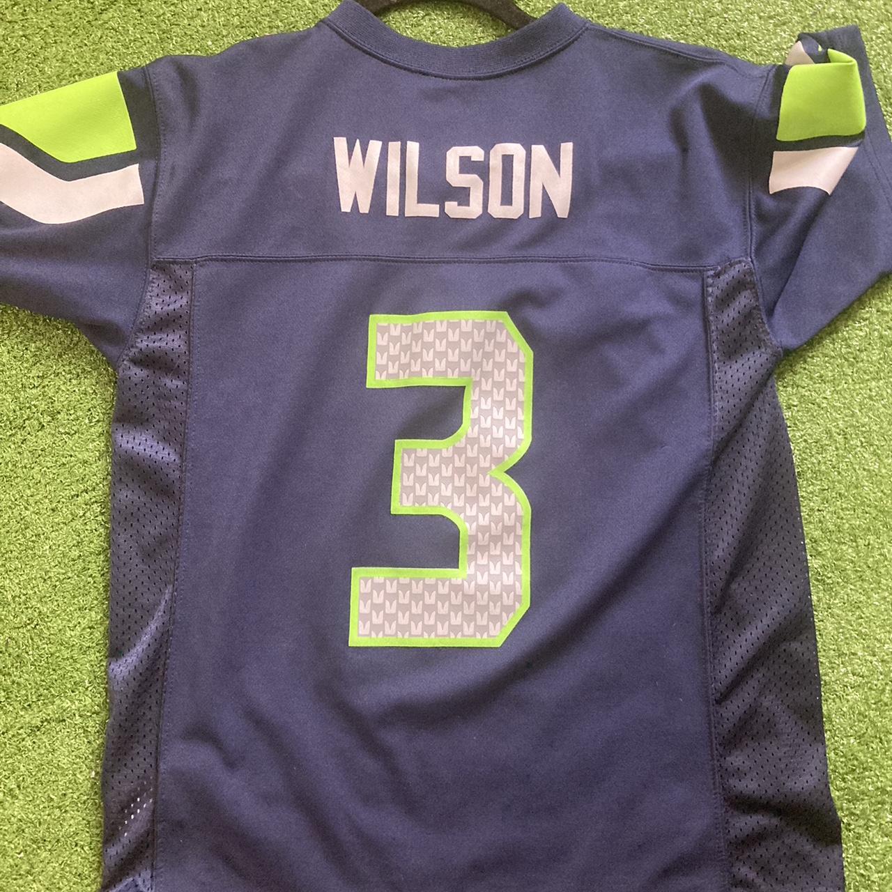 Blue Broncos Russel Wilson Football Jersey Size - Depop