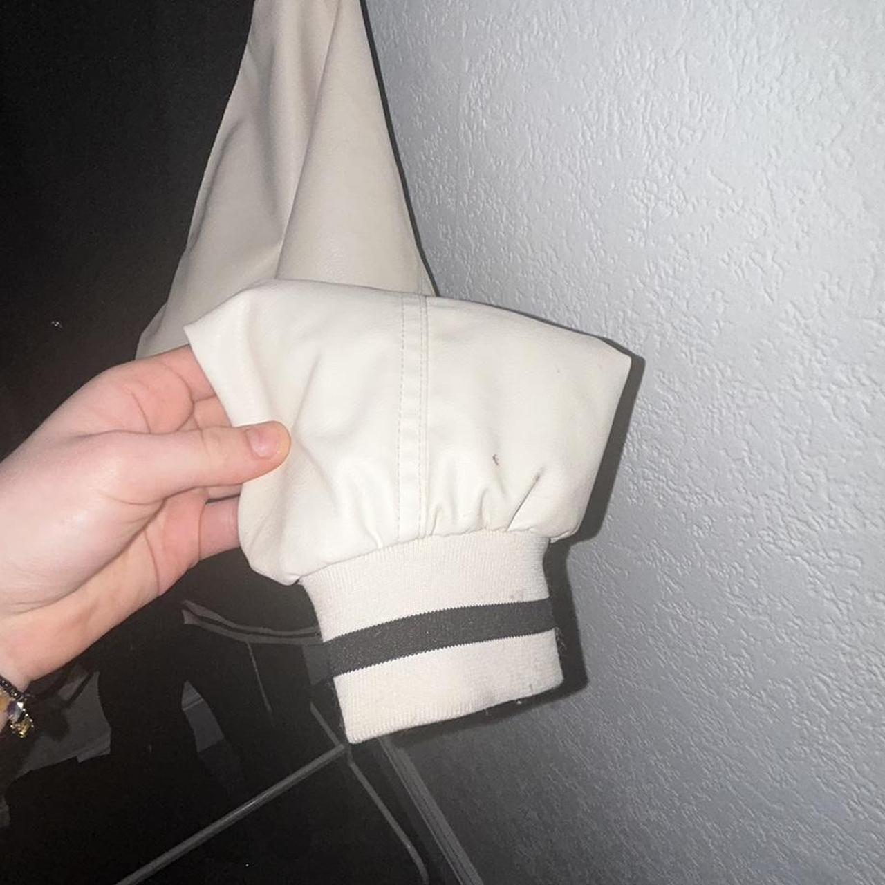 Cream bomber jacket Fairly used as you see from the... Depop