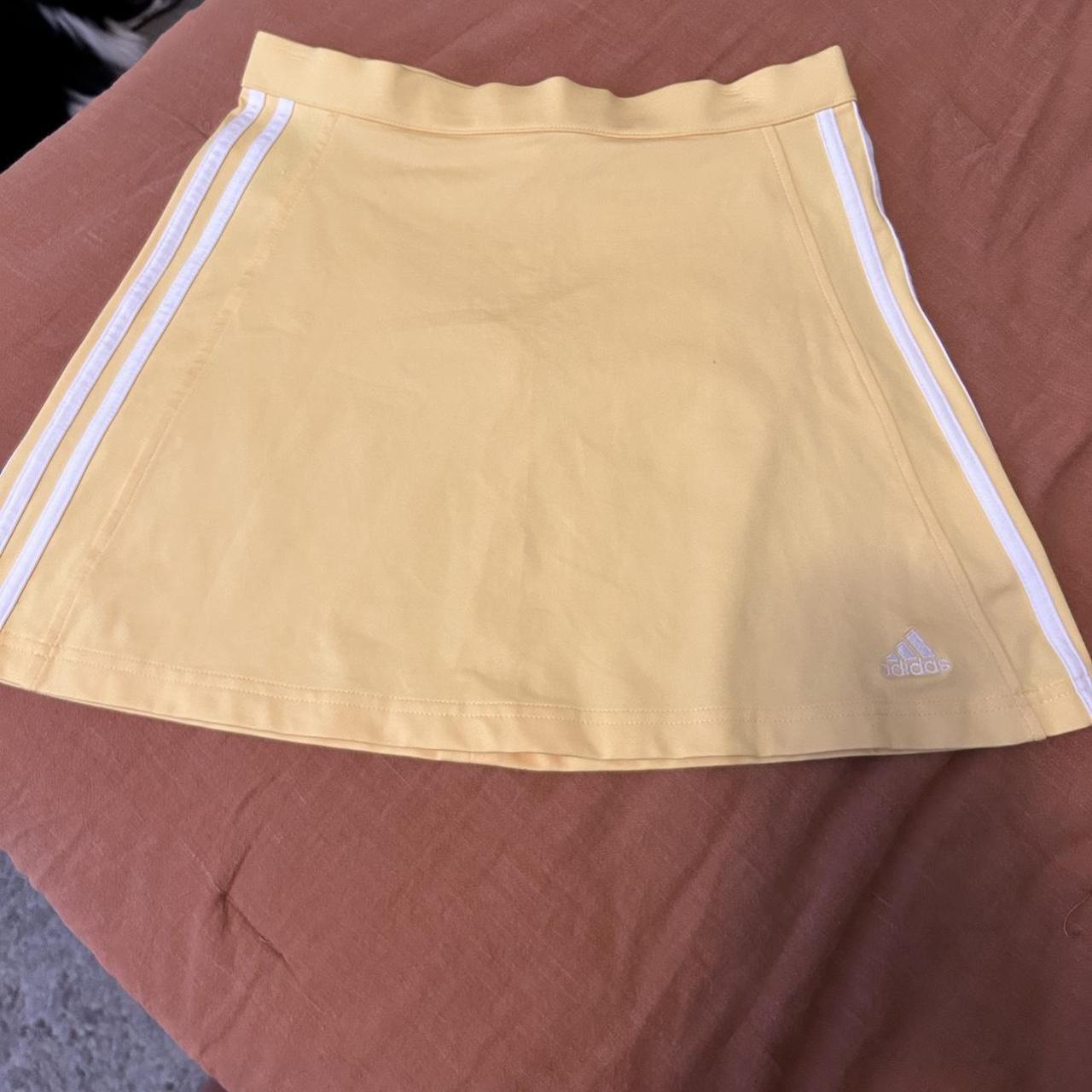 Adidas Yellow Tennis Skirt Depop