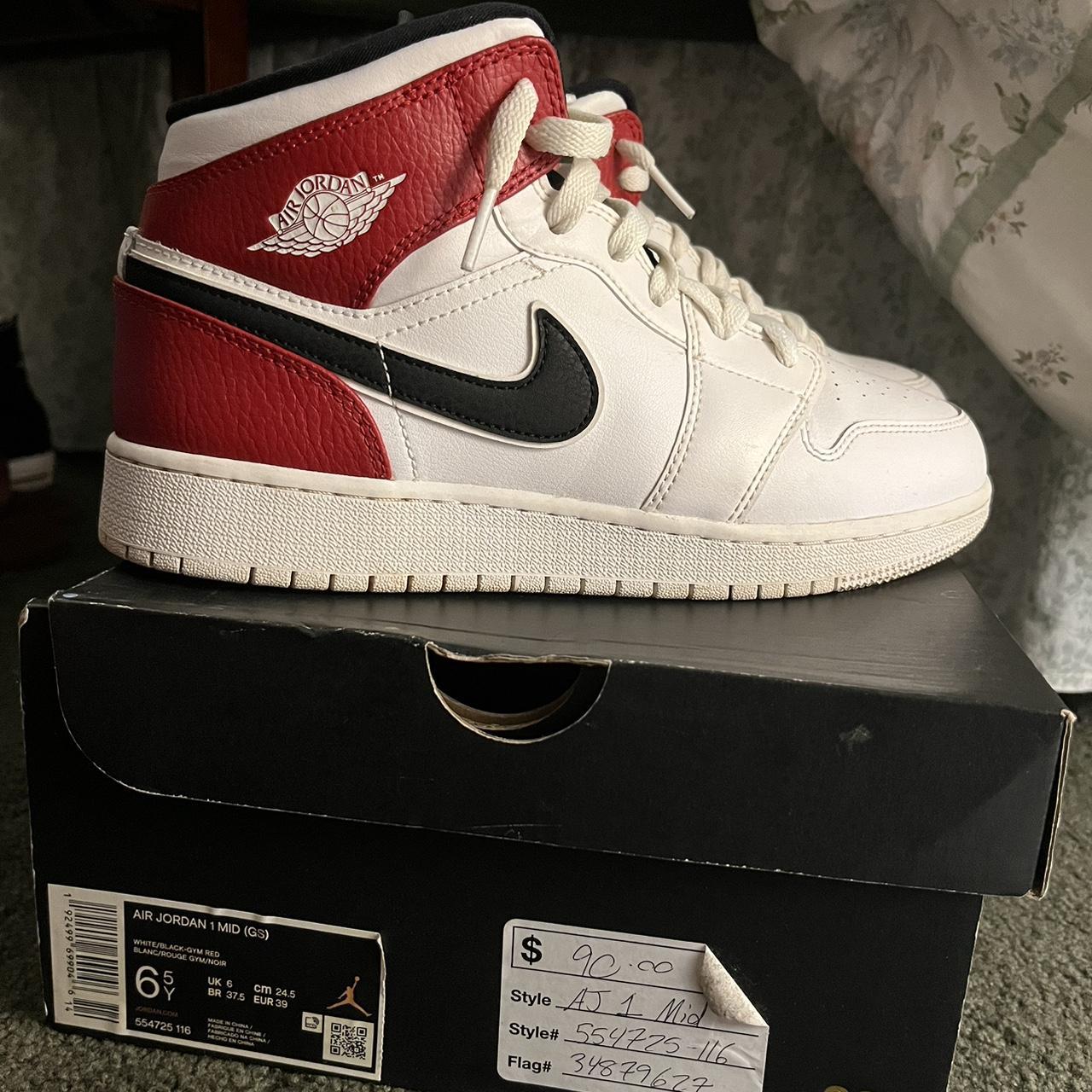 Air jordan 1 mids SIZE: 6.5 Y They just need a good... - Depop