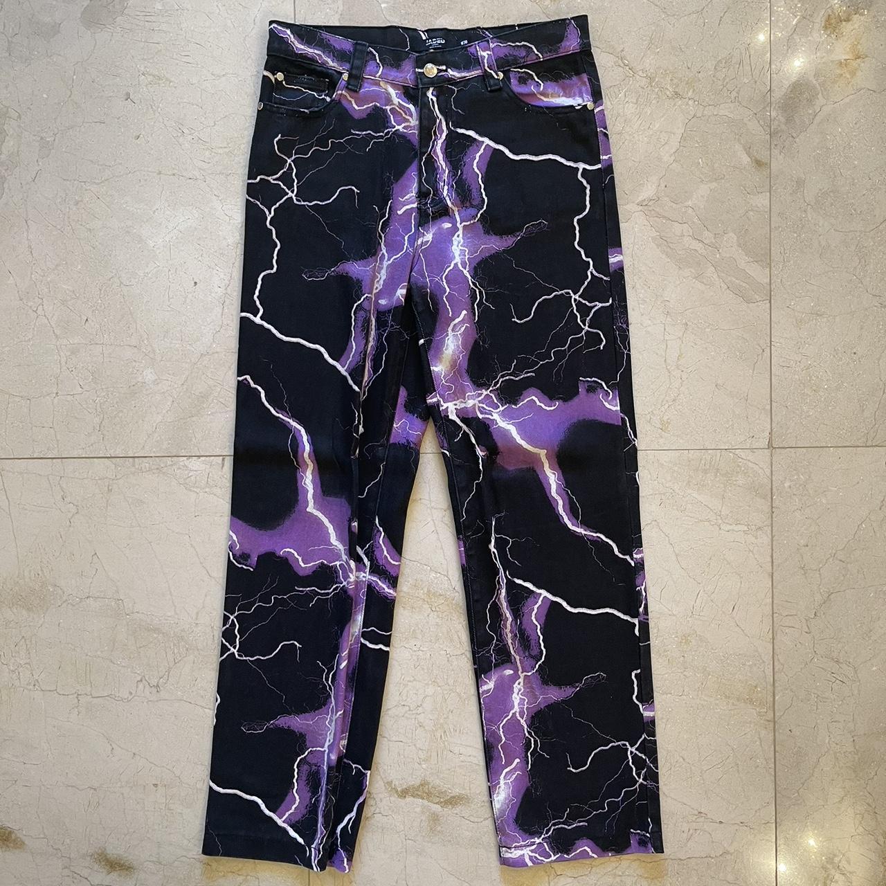 jaded london purple lightning jeans