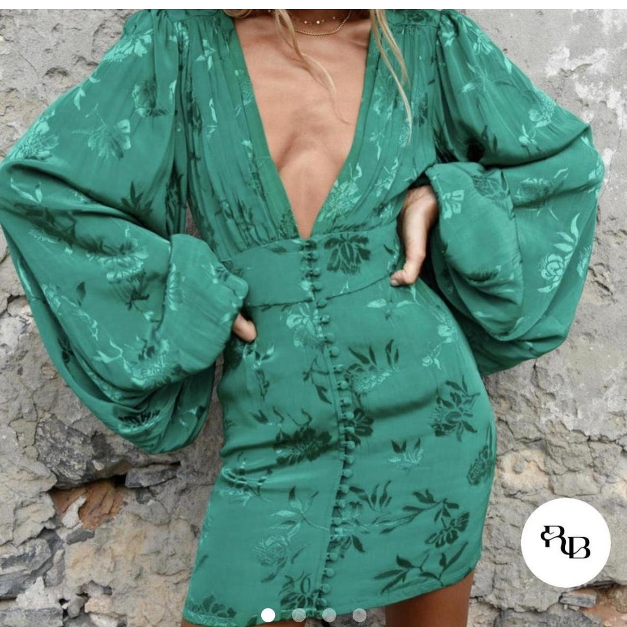 Rat and Boa Isabella dress in green. NWOT worn once.... Depop