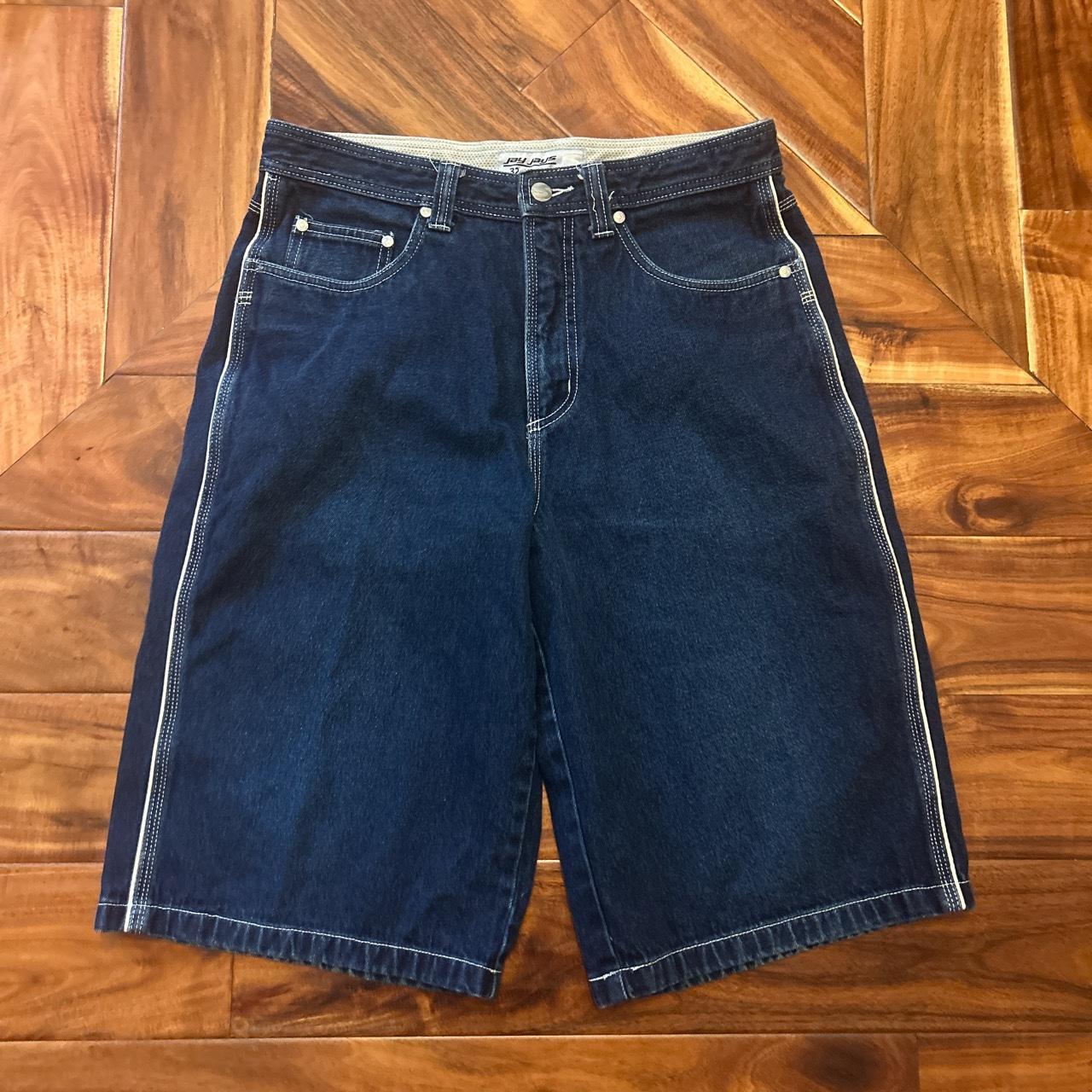 COOL Y2K BAGGY JORTS 32x13.25 11.75 inch leg... - Depop