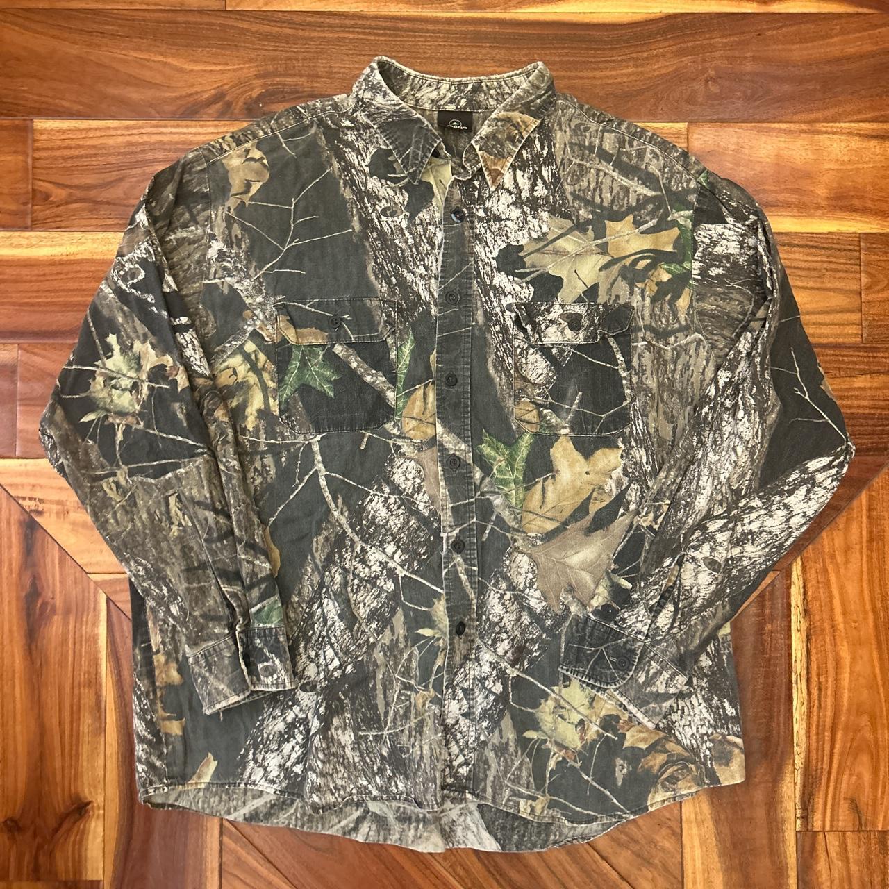 VINTAGE BOXY FIT REALTREE CAMO REDHEAD BUTTON UP... - Depop