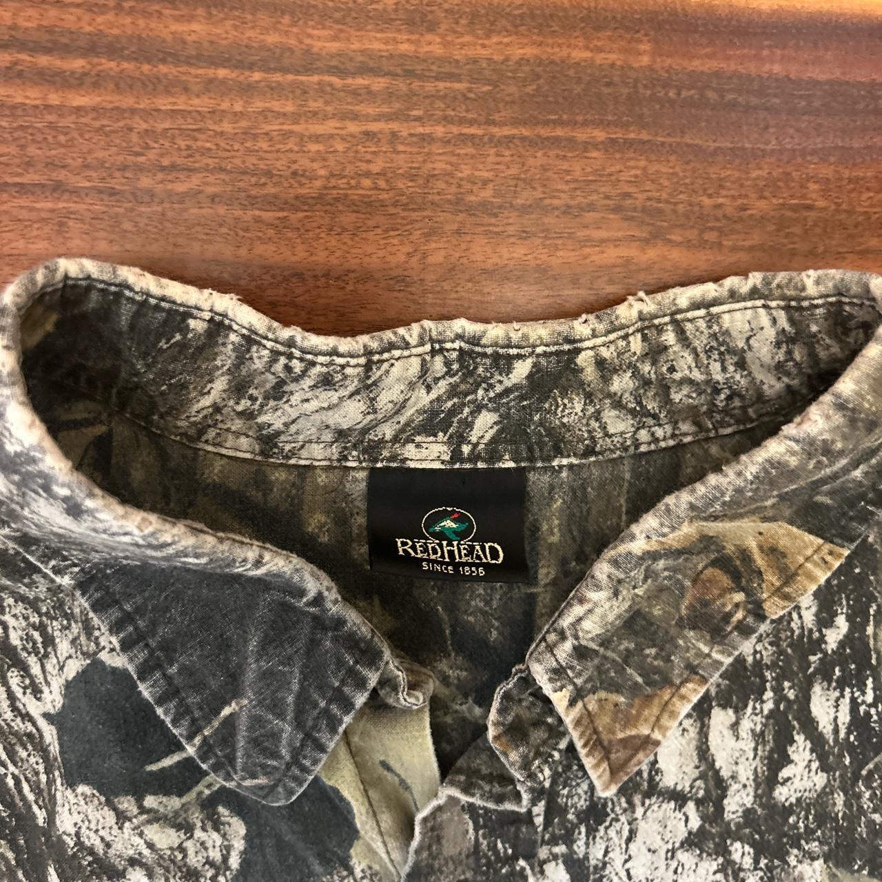 VINTAGE BOXY FIT REALTREE CAMO REDHEAD BUTTON UP... - Depop