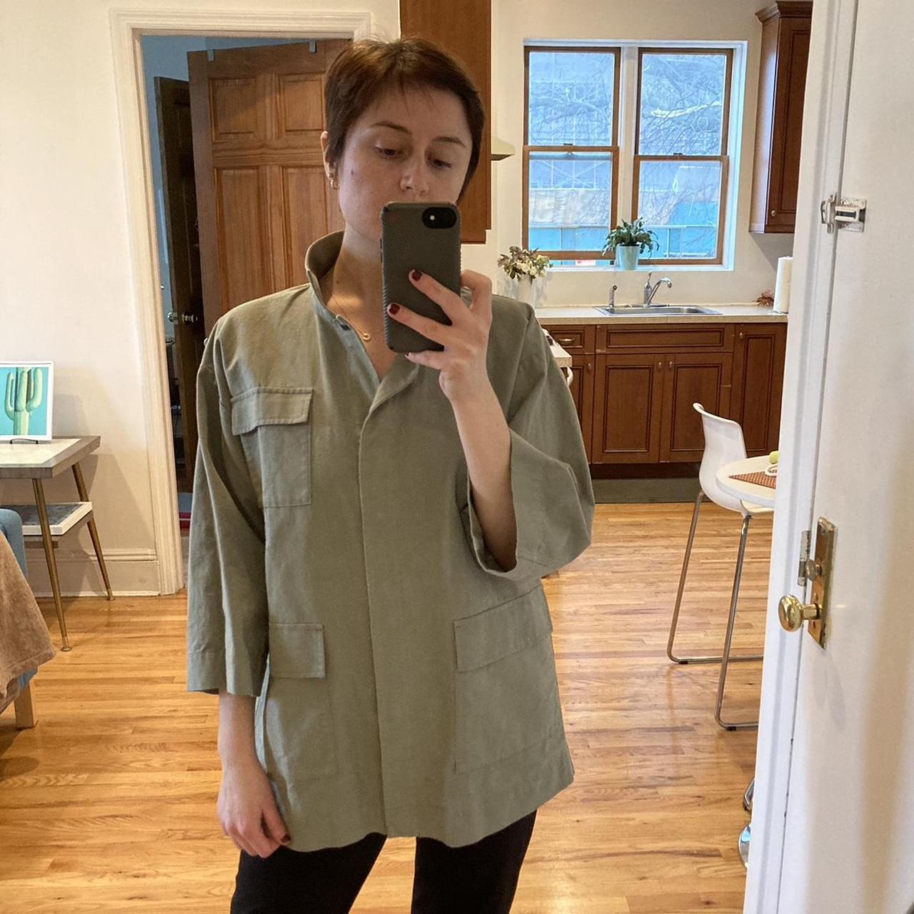 Eileen fisher 2025 green jacket