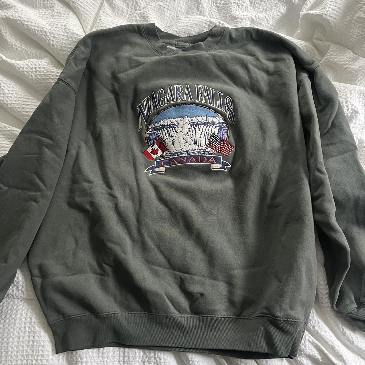 Brandy Melville Niagara Falls oversized sweatshirt... - Depop