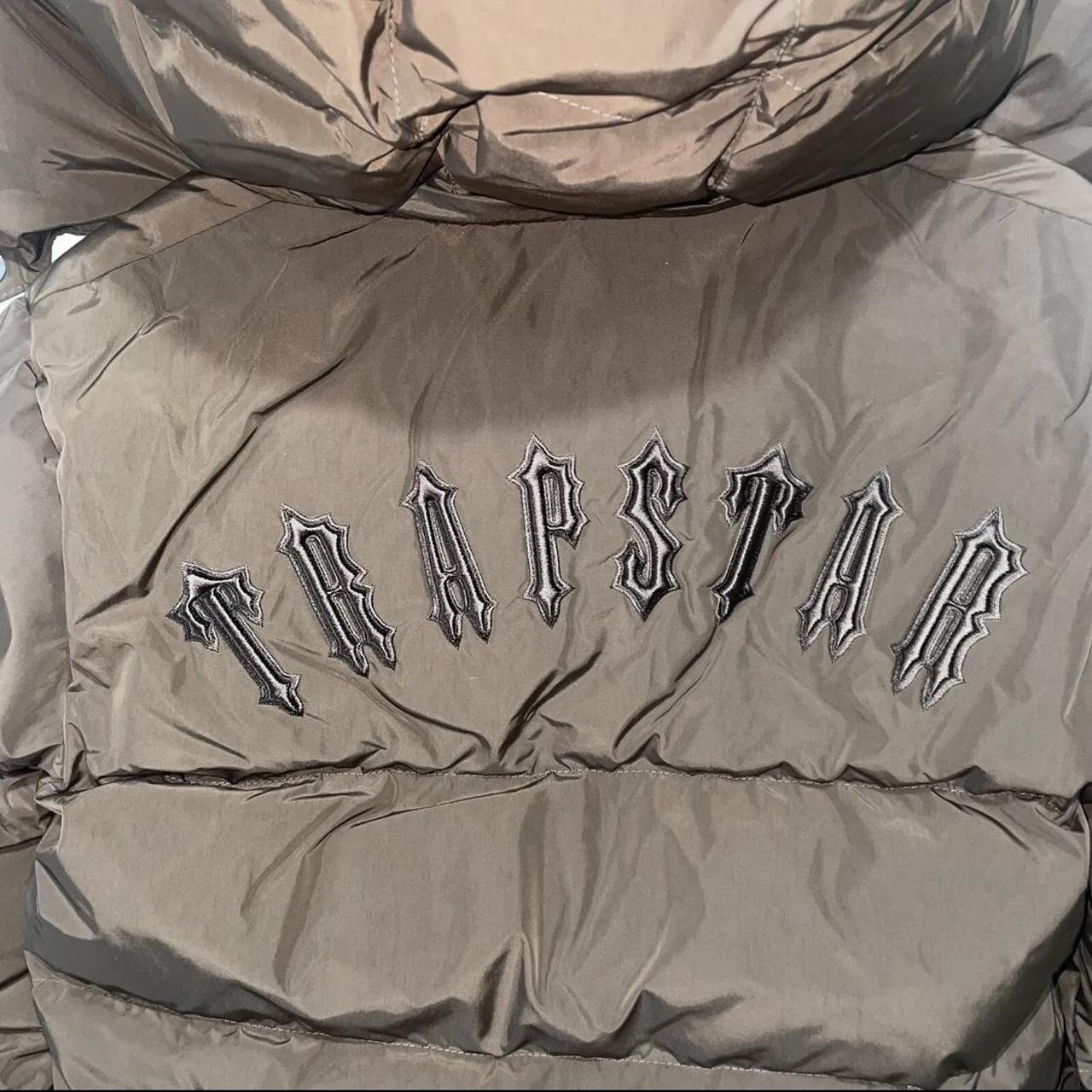 Trapstar irongate cropped womens puffer brown size Depop