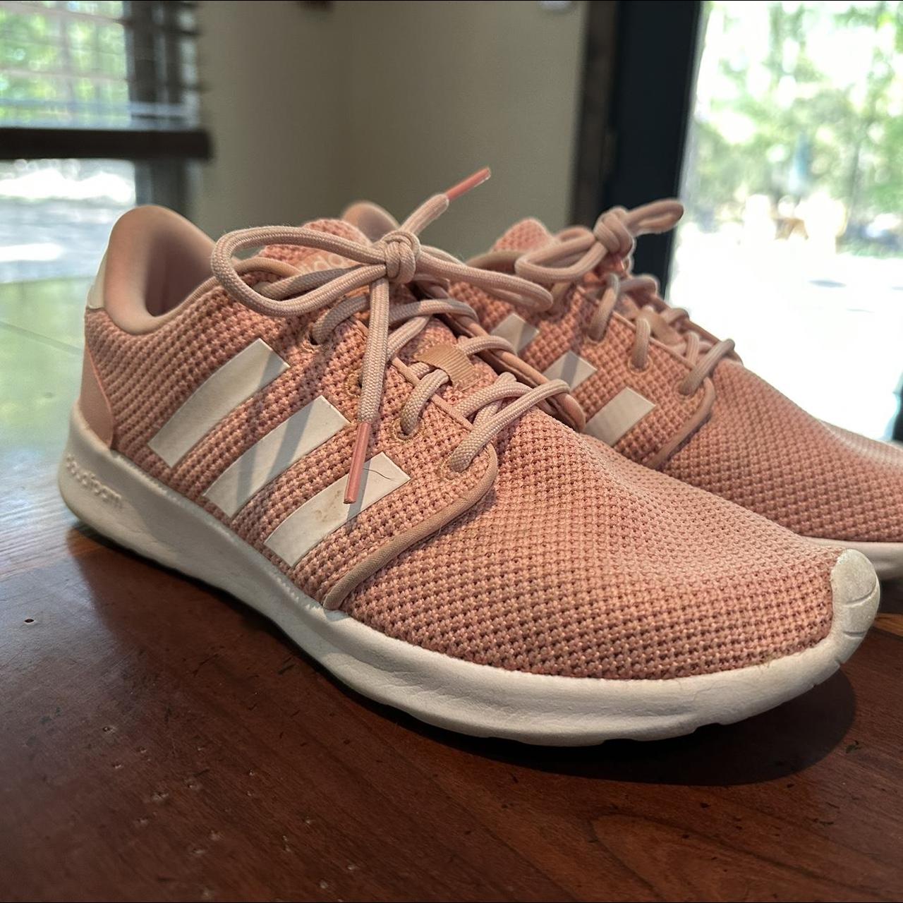 Adidas light outlet pink trainers