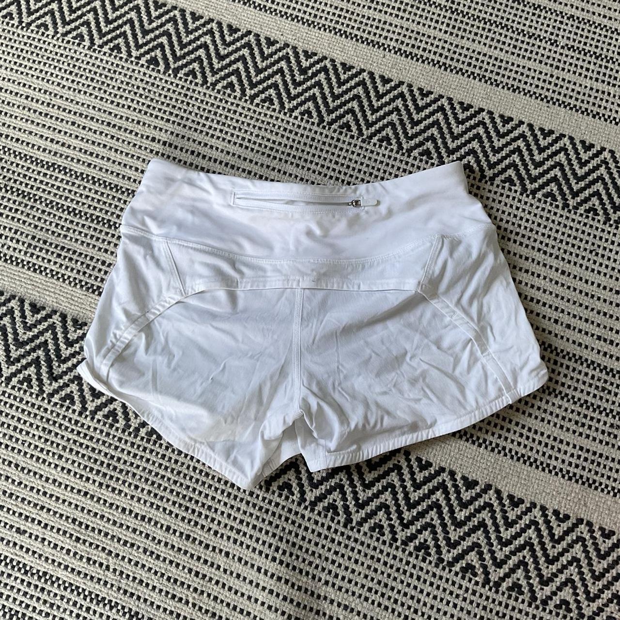 White Lululemon shorts in perfect condition. These... Depop