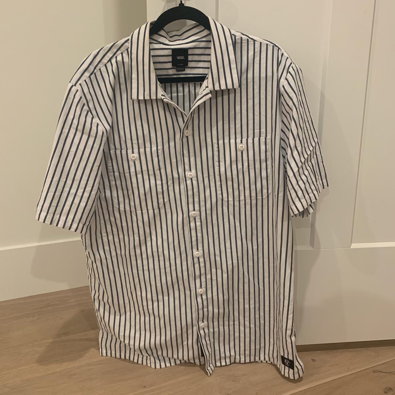 Vans Rowan Zorilla striped button down, size Depop