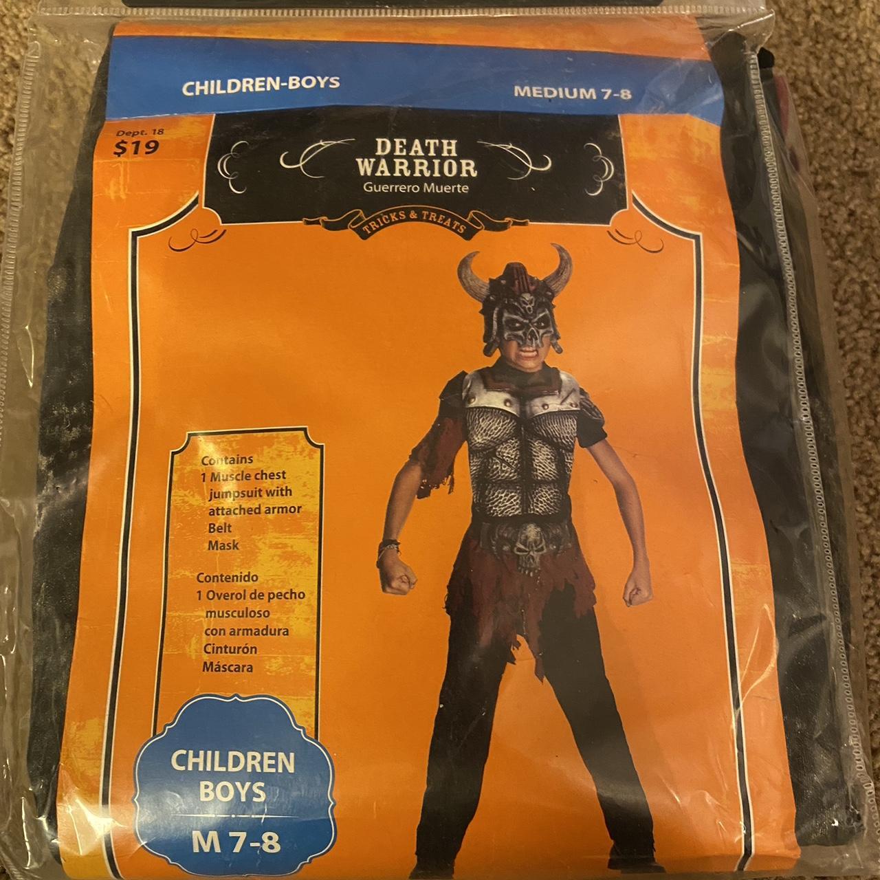 New in packaging Death Warrior Costume , Contains 1...
