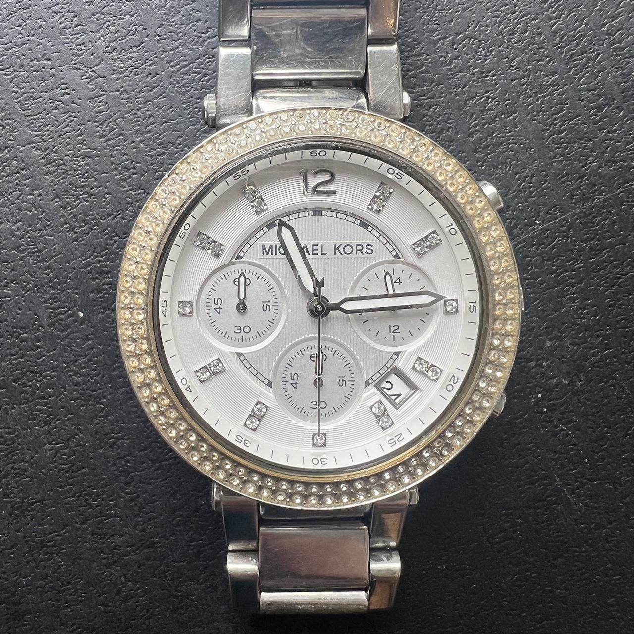 Michael kors outlet sterling silver watch