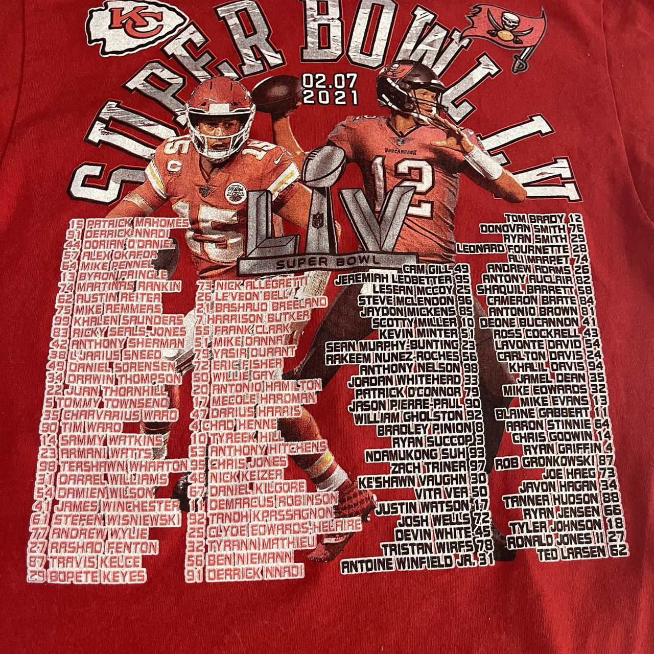 2021 Super Bowl t shirt with Tom Brady and Patrick Depop